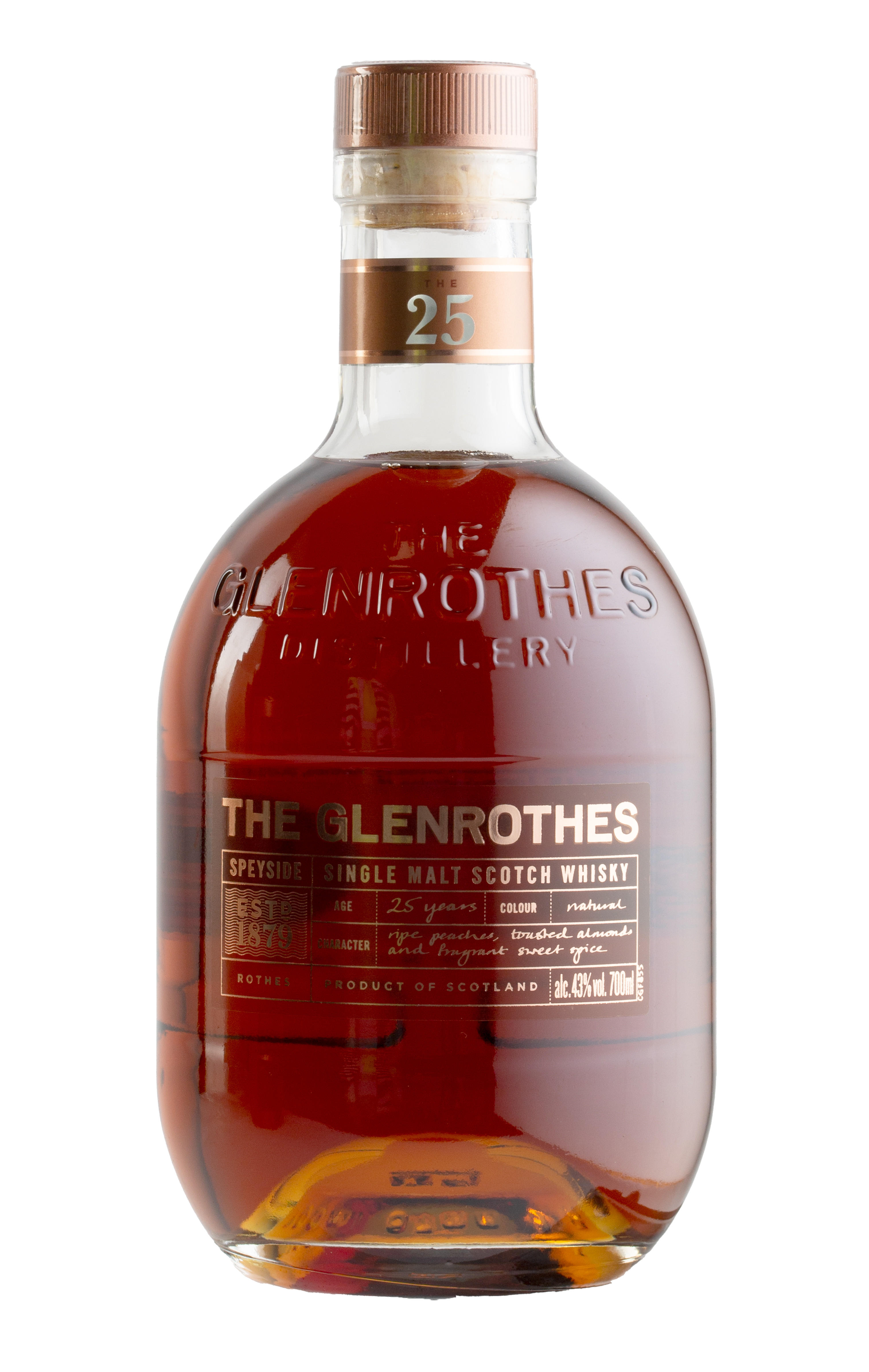 The Glenrothes, 25-Year-Old, Speyside, Single Malt Scotch Whisky (43%) (New Bottling) bottle
