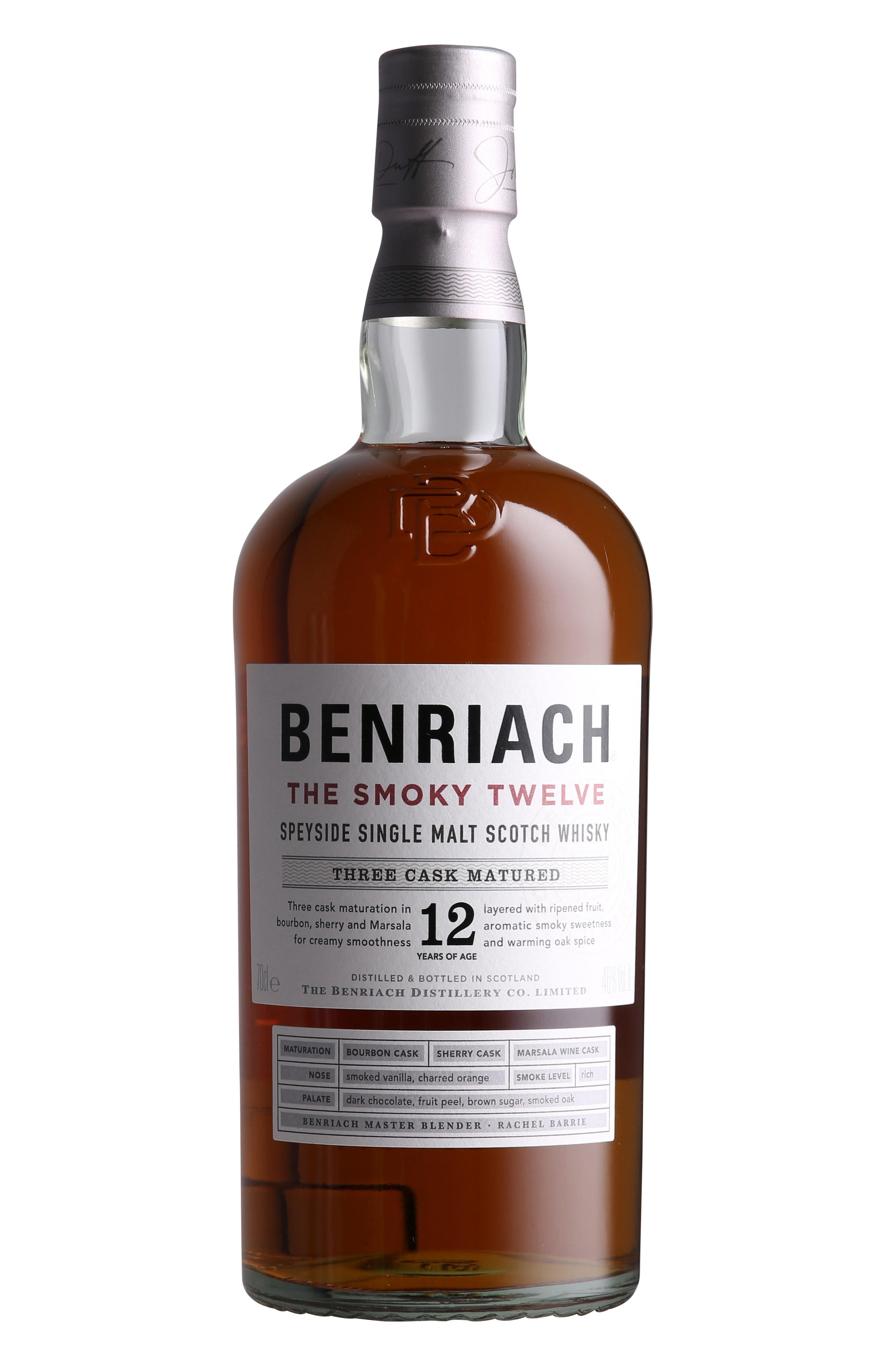 Benriach, The Smoky Twelve, 12-Year-Old, Speyside, Single Malt Scotch Whisky (46%) bottle