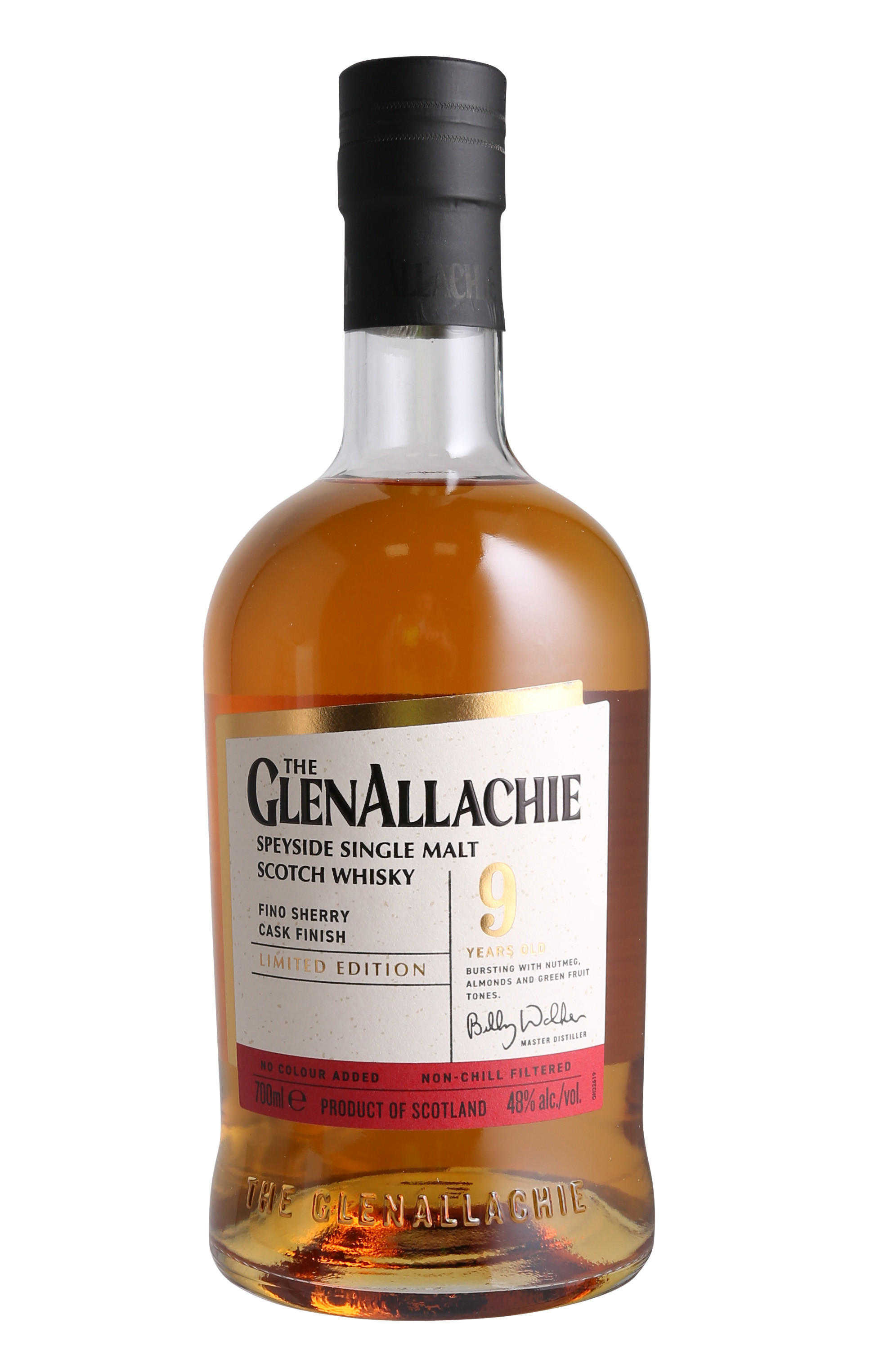 Glenallachie, 9-Year-Old, Fino Sherry Cask Finish, Speyside, Single Malt Scotch Whisky (48%) bottle