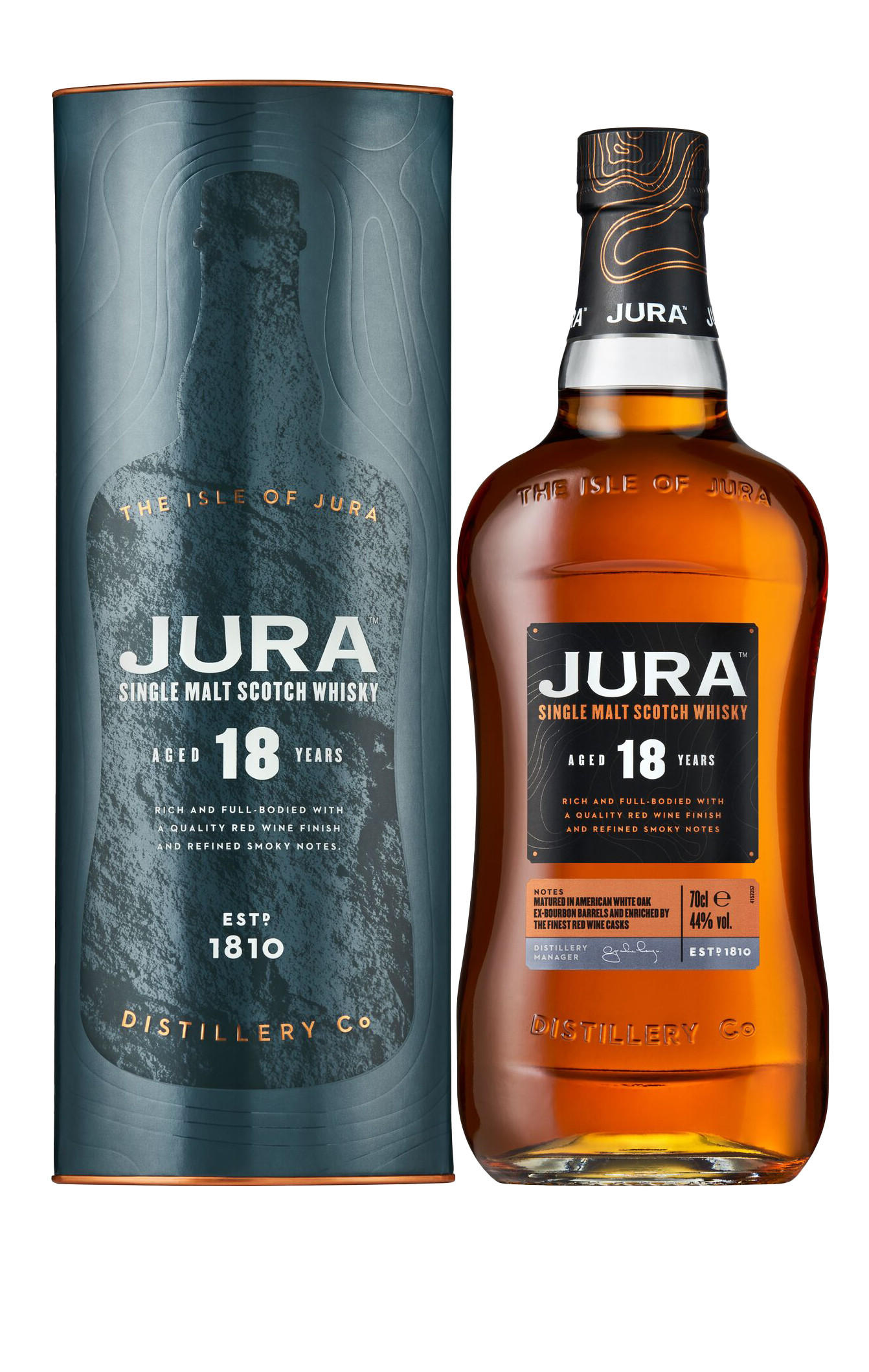 Isle of Jura, 18-Year-Old, Island, Single Malt Scotch Whisky (44%) bottle
