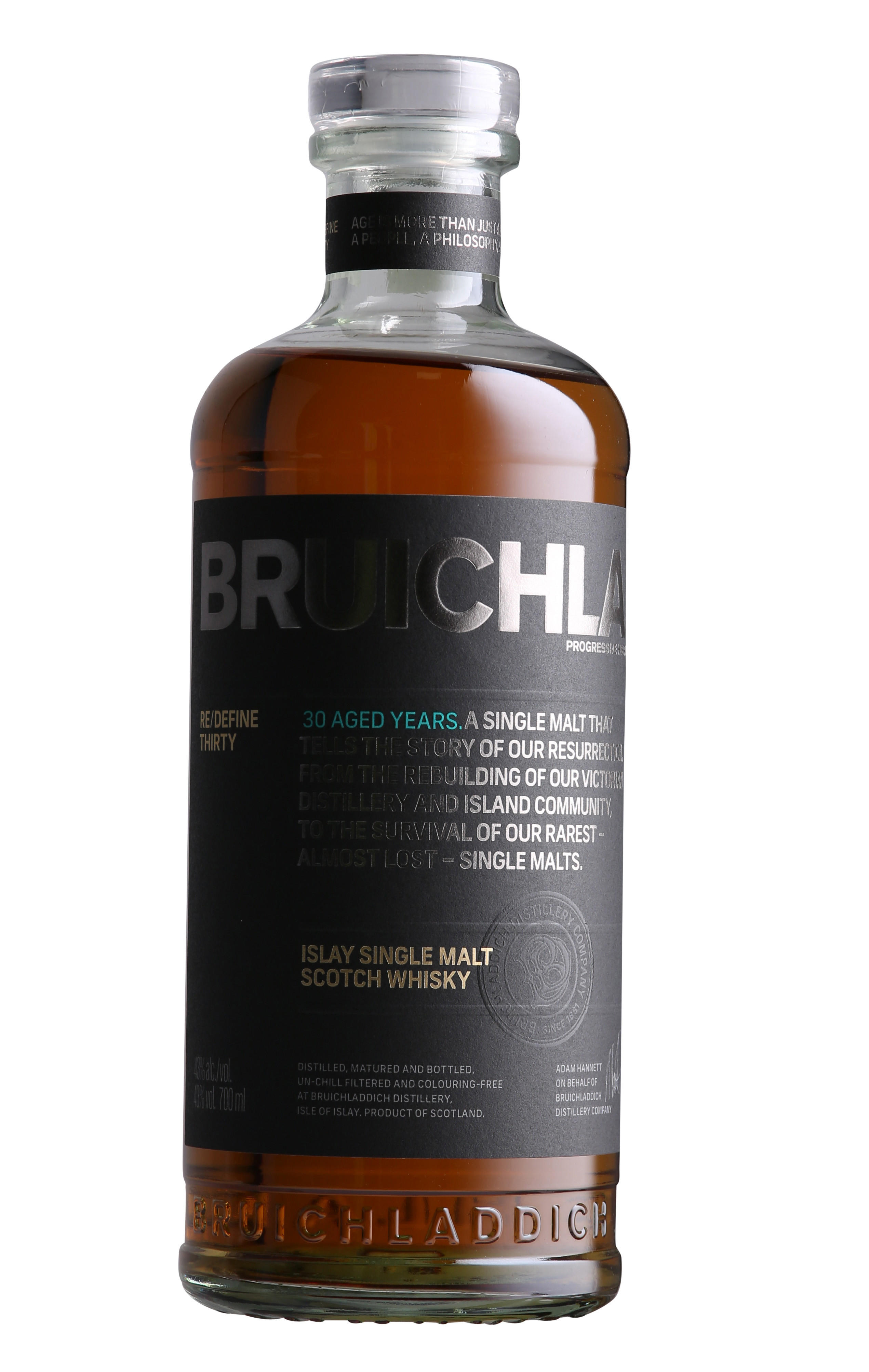 Bruichladdich, 30-Year-Old, Islay, Single Malt Scotch Whisky (43%) bottle