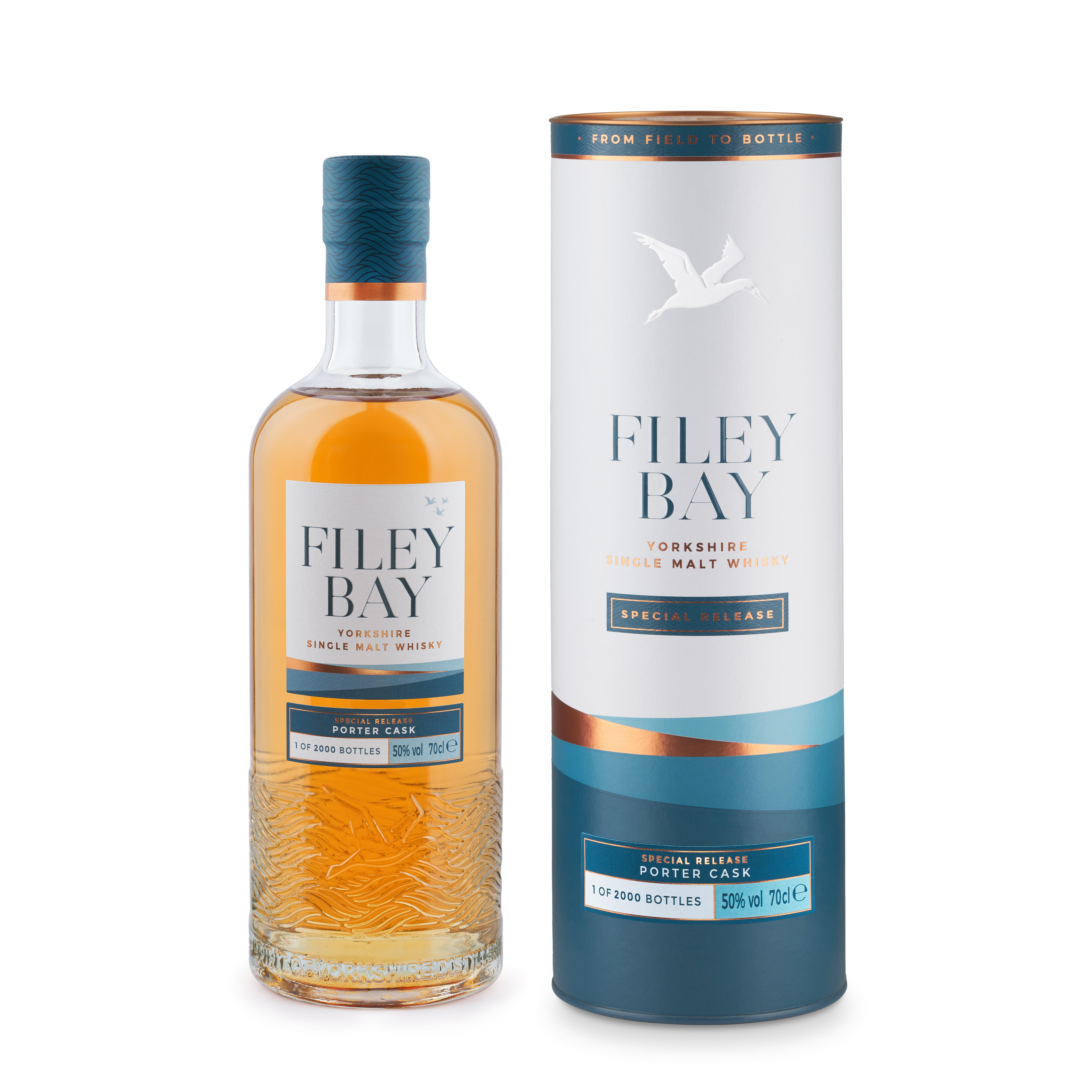 Spirit of Yorkshire Distillery, Filey Bay, Porter Cask Finish, Batch #1, Single Malt Whisky, England (50%) bottle