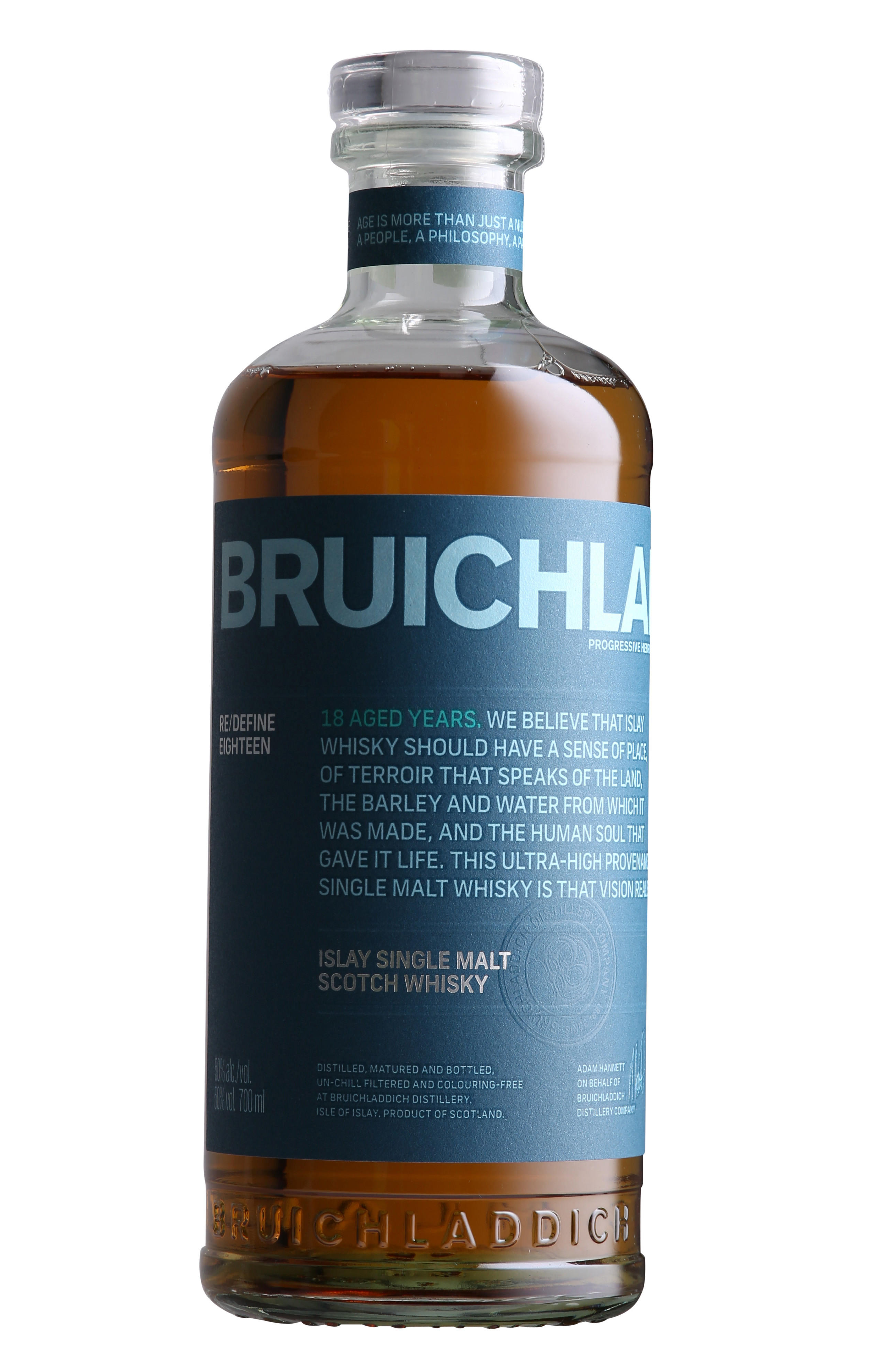 Bruichladdich, 18-Year-Old, Islay, Single Malt Scotch Whisky (50%) bottle