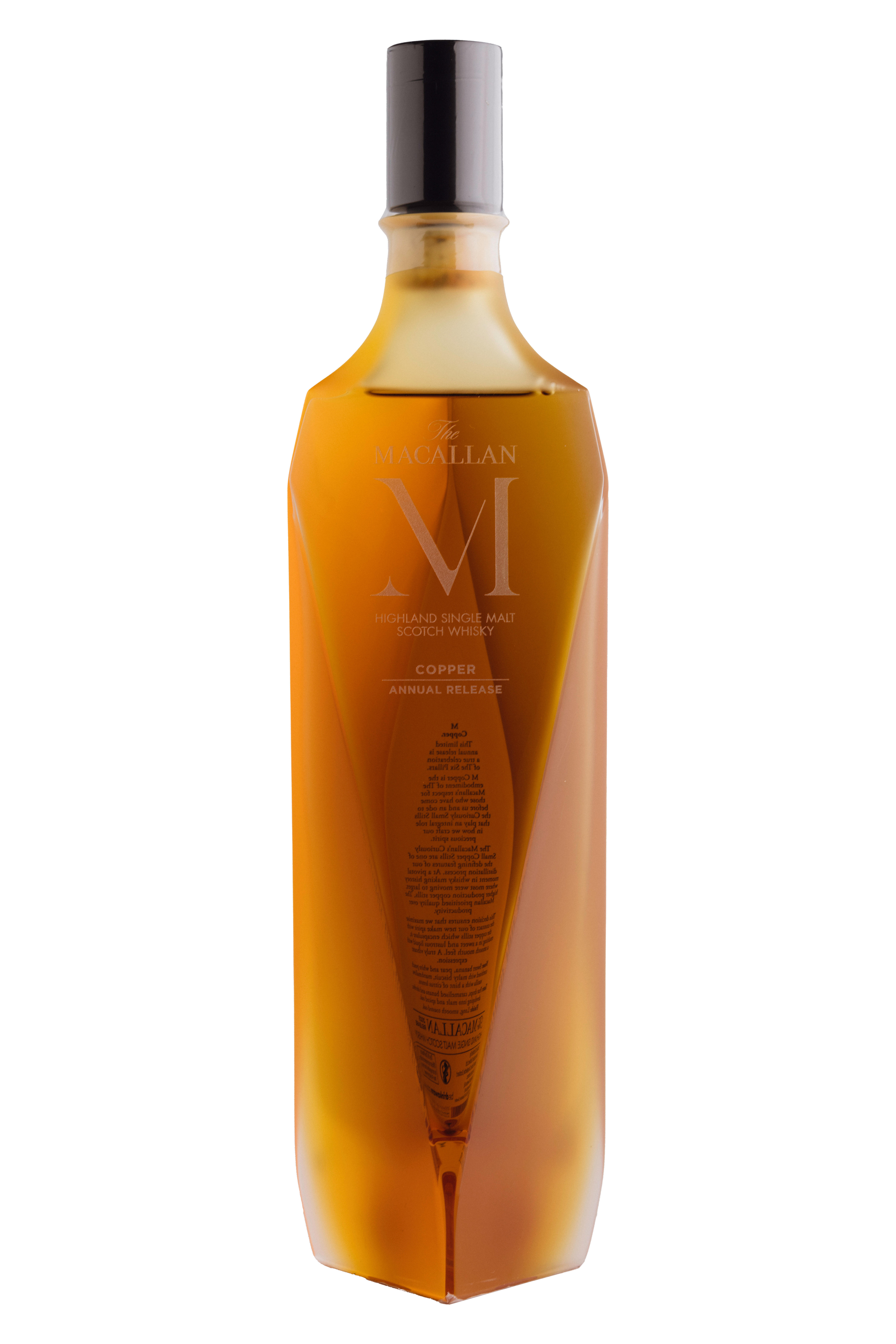The Macallan, M Copper Decanter, 2023 Release, Speyside, Single Malt Scotch Whisky (42%) bottle