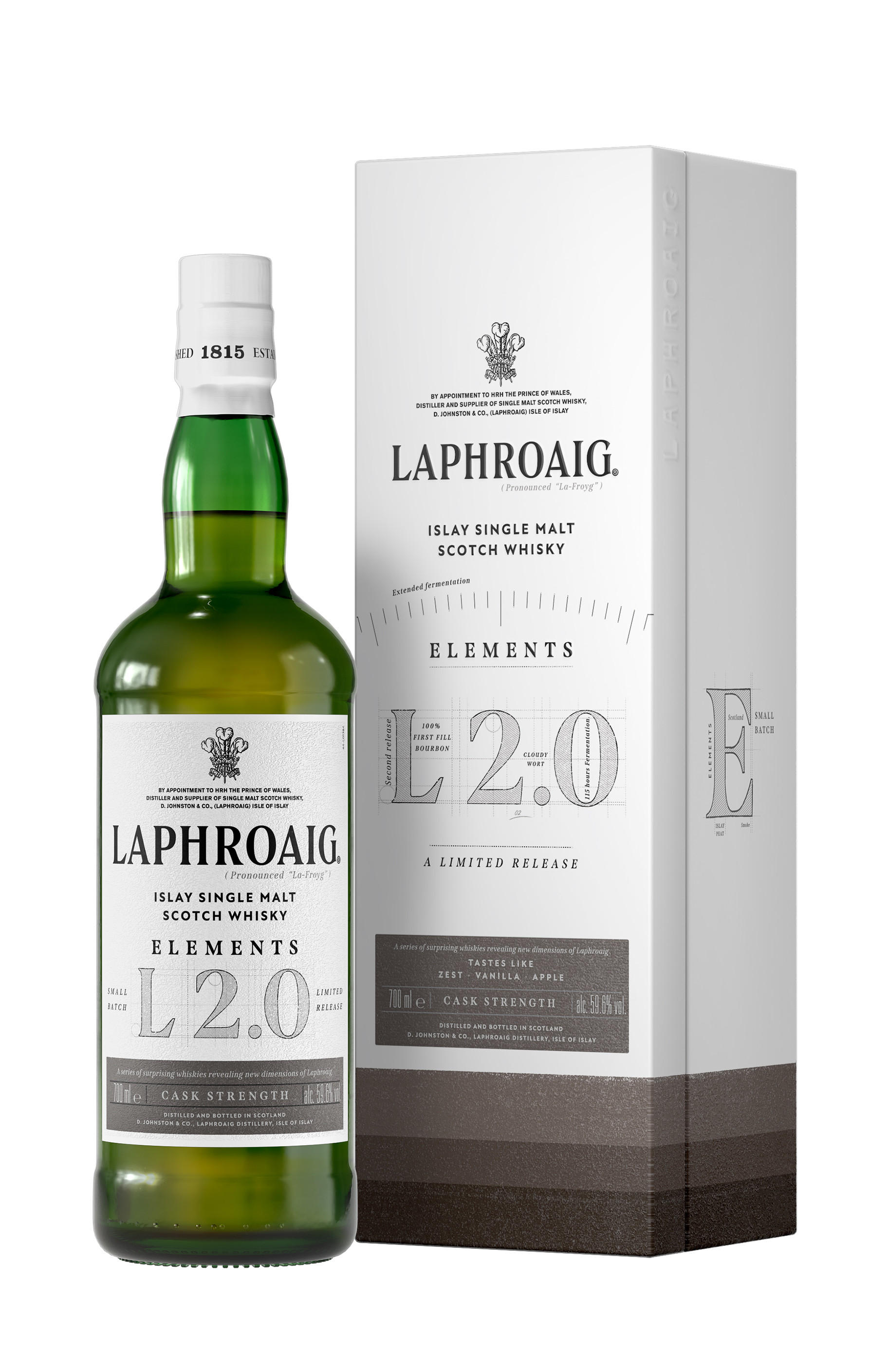 Laphroaig, Elements L 2.0, Islay, Single Malt Scotch Whisky (59.6%) bottle
