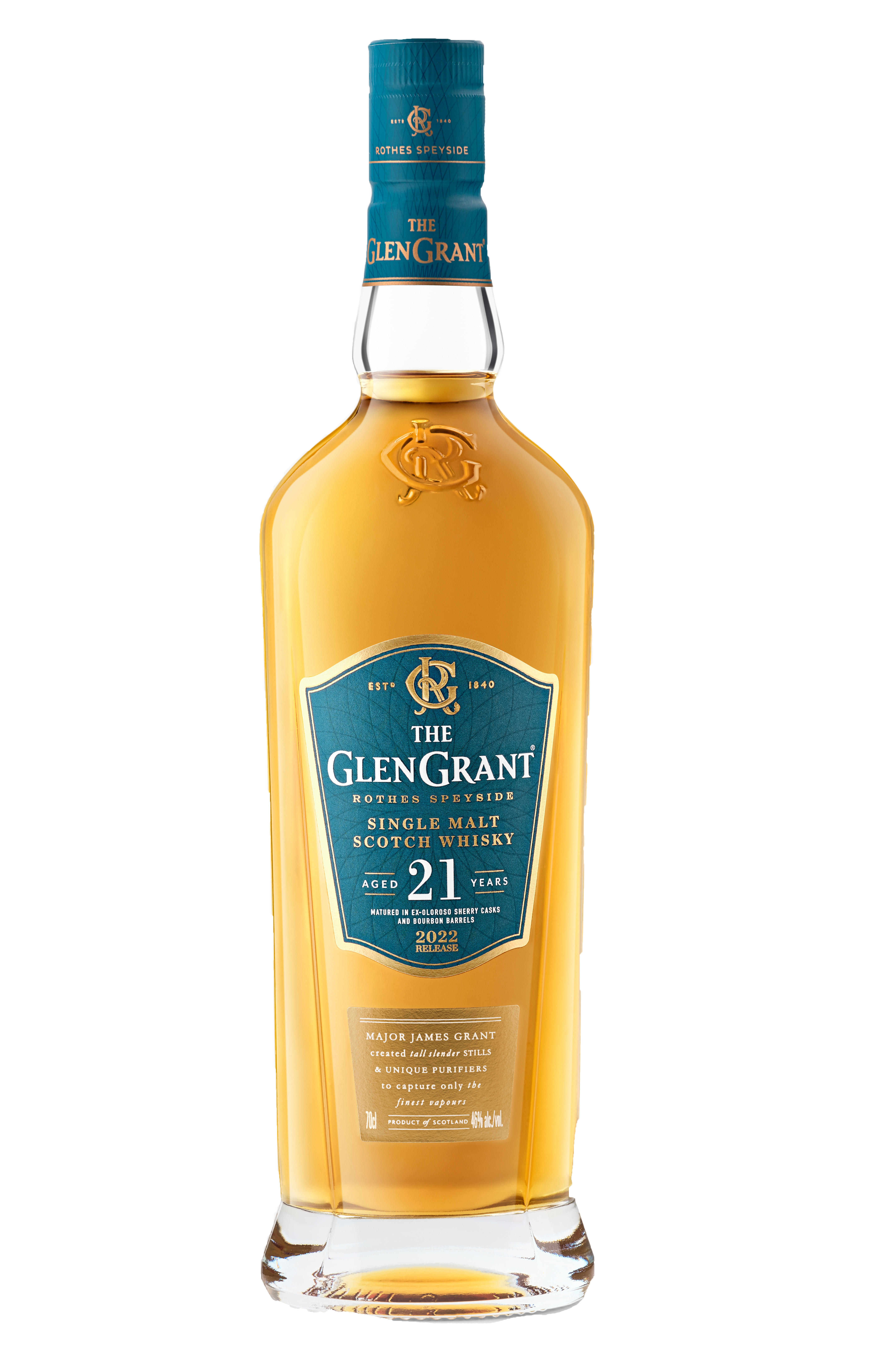 Glen Grant, 21-Year-Old, Speyside, Single Malt Scotch Whisky (46%)