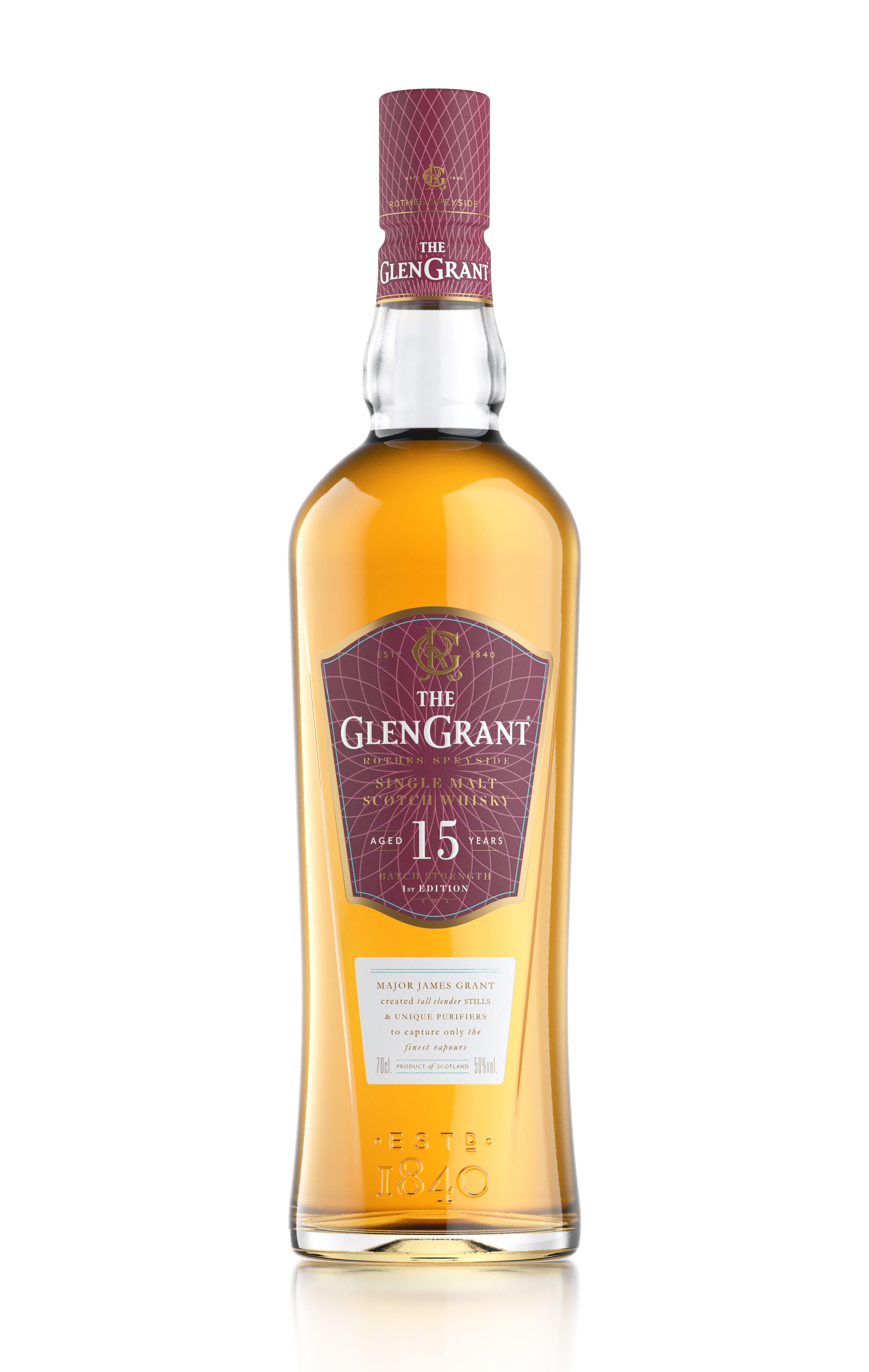 Glen Grant, 15-Year-Old, Batch Strength, Speyside, Single Malt Scotch Whisky (50%) bottle
