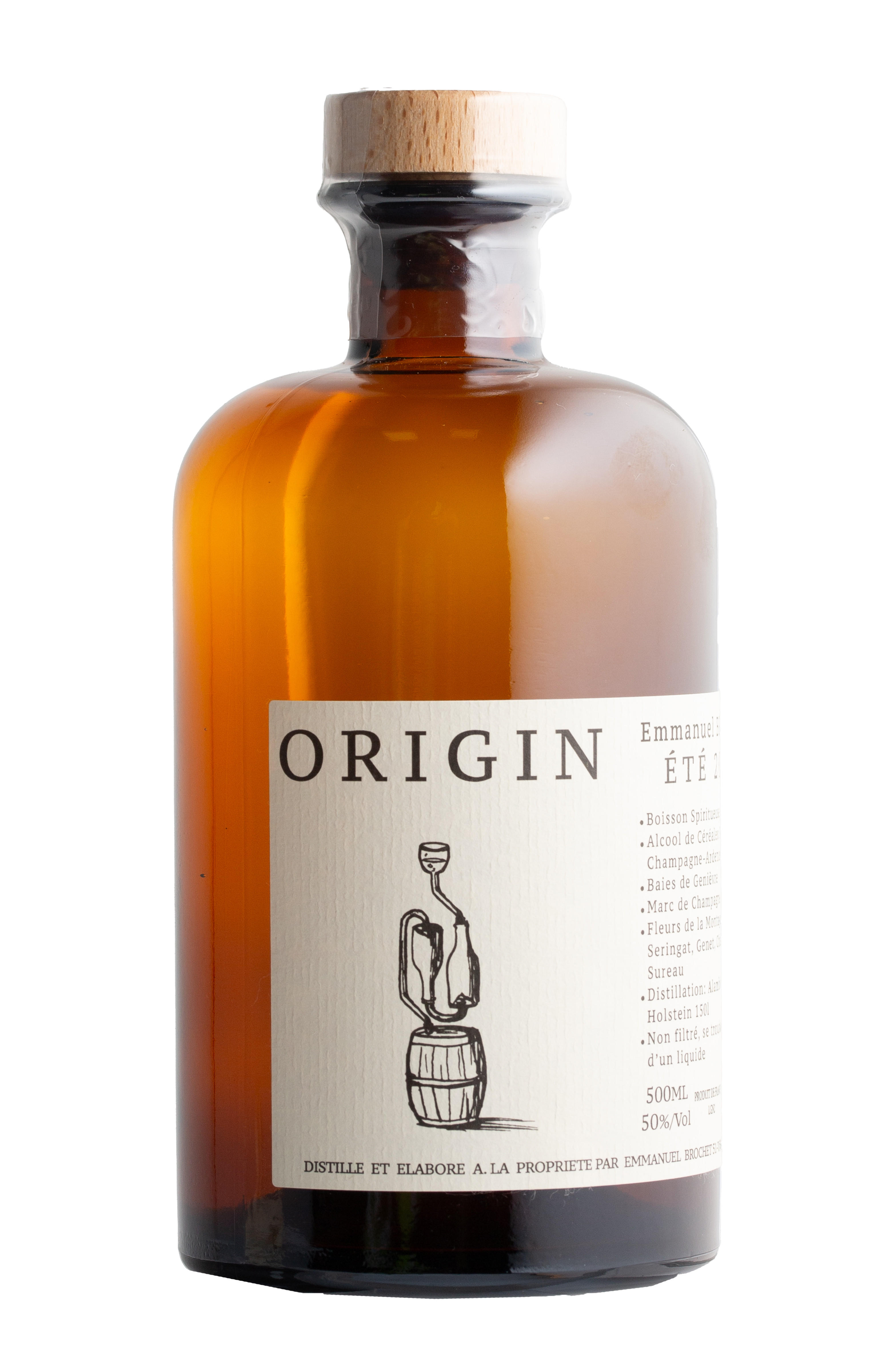 Emmanuel Brochet Origin Gin (50%) bottle