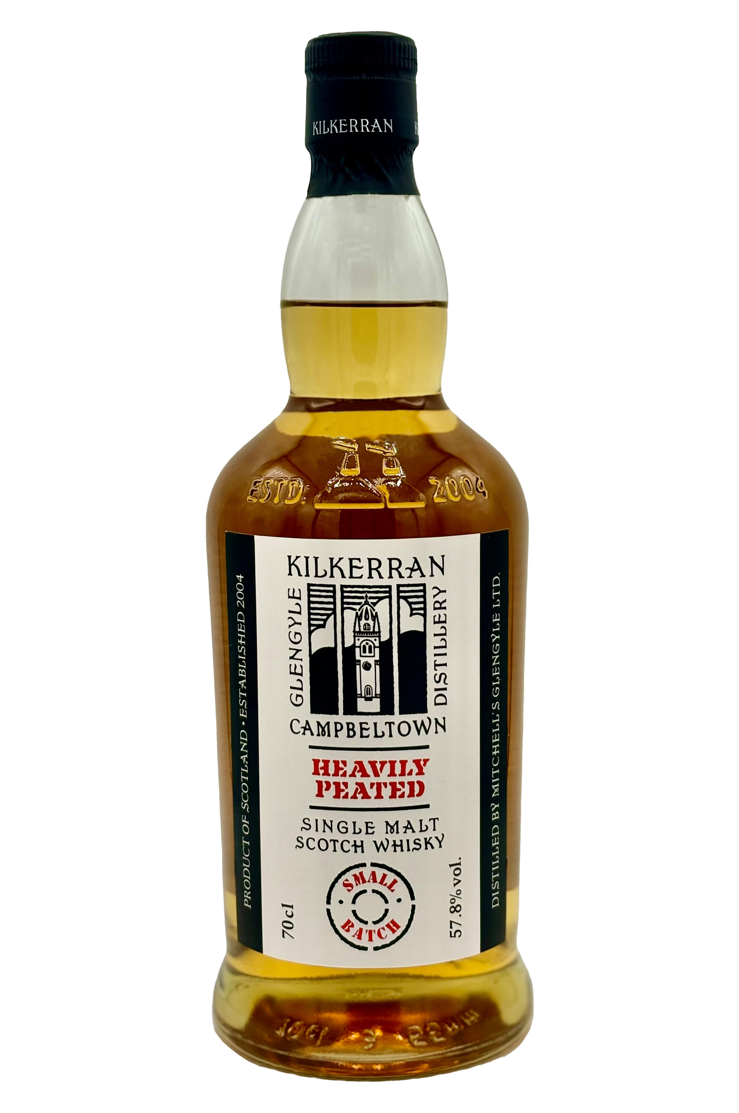 Kilkerran, Heavily Peated, Batch No. 10, Campbeltown, Single Malt Scotch Whisky (57.8%)
