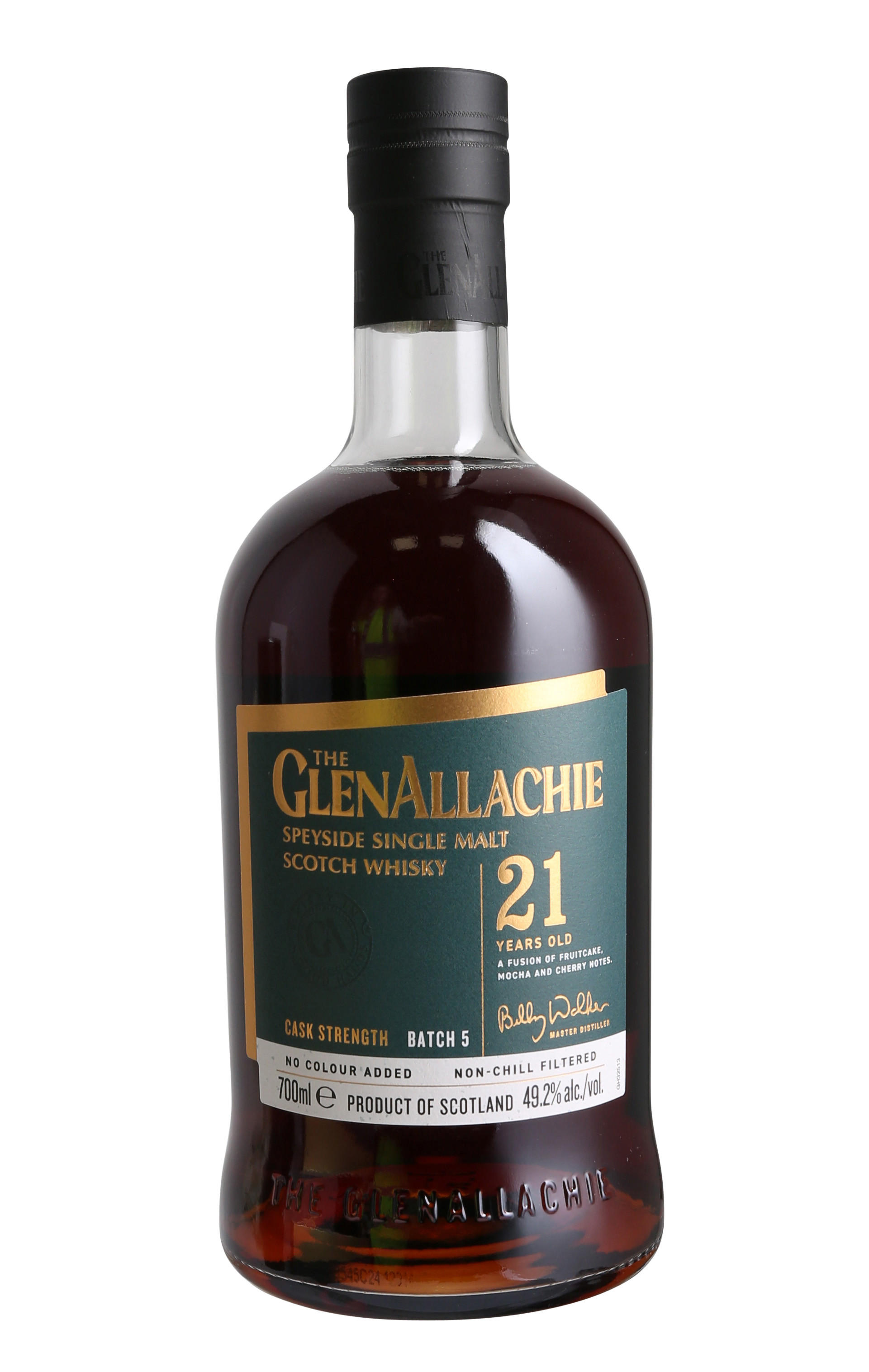 Glenallachie, 21-Year-Old, Batch 5, Speyside, Single Malt Scotch Whisky (49.2%) bottle