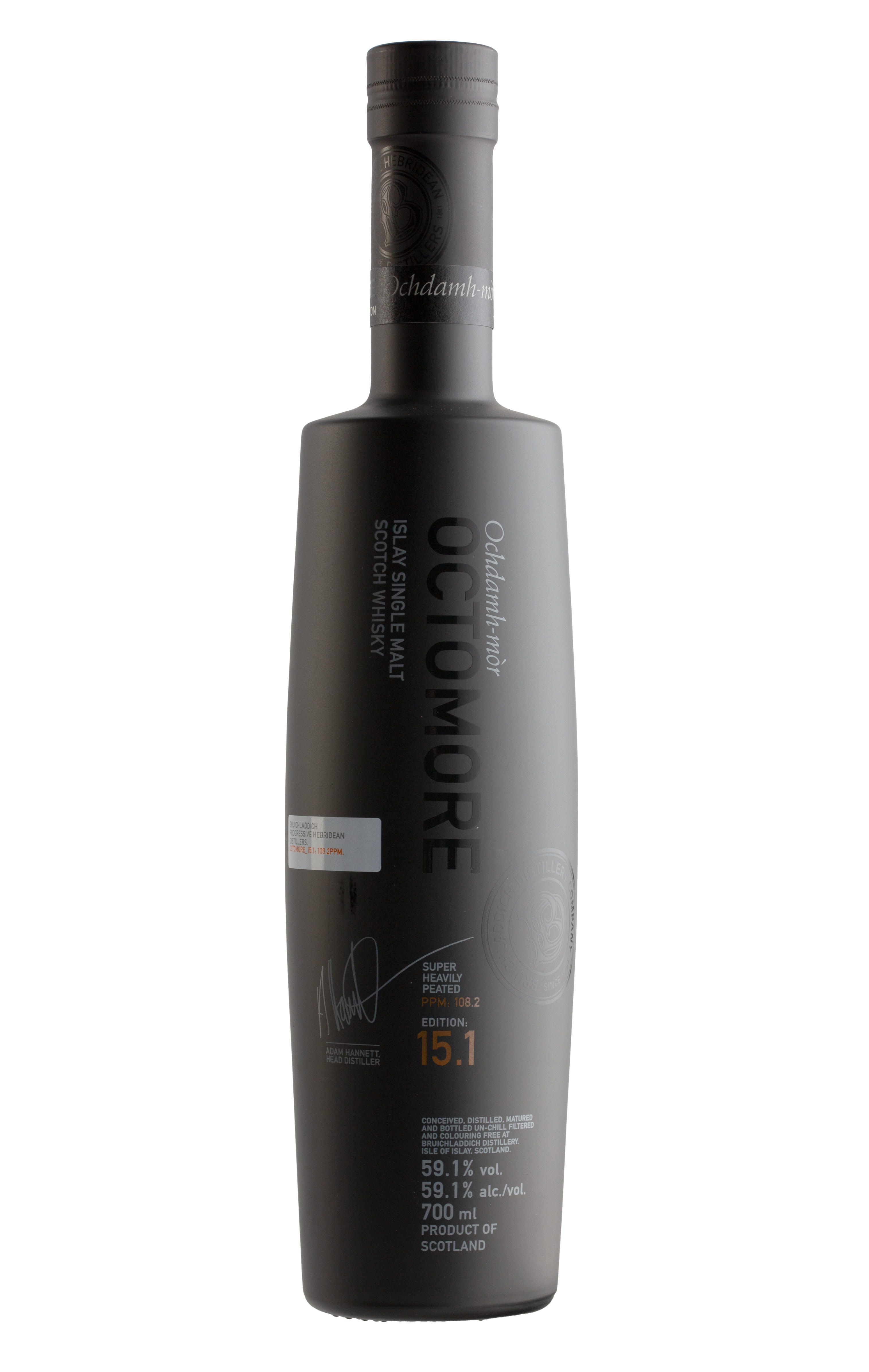 Bruichladdich, Octomore 15.1, Islay, Single Malt Scotch Whisky (59.1%) bottle