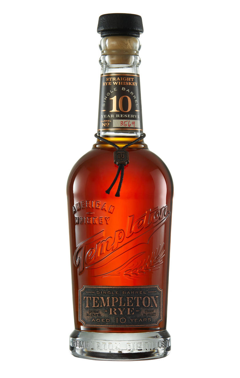 Templeton, 10-Year-Old, Single Barrel, Straight Rye Whiskey, USA (52%) bottle