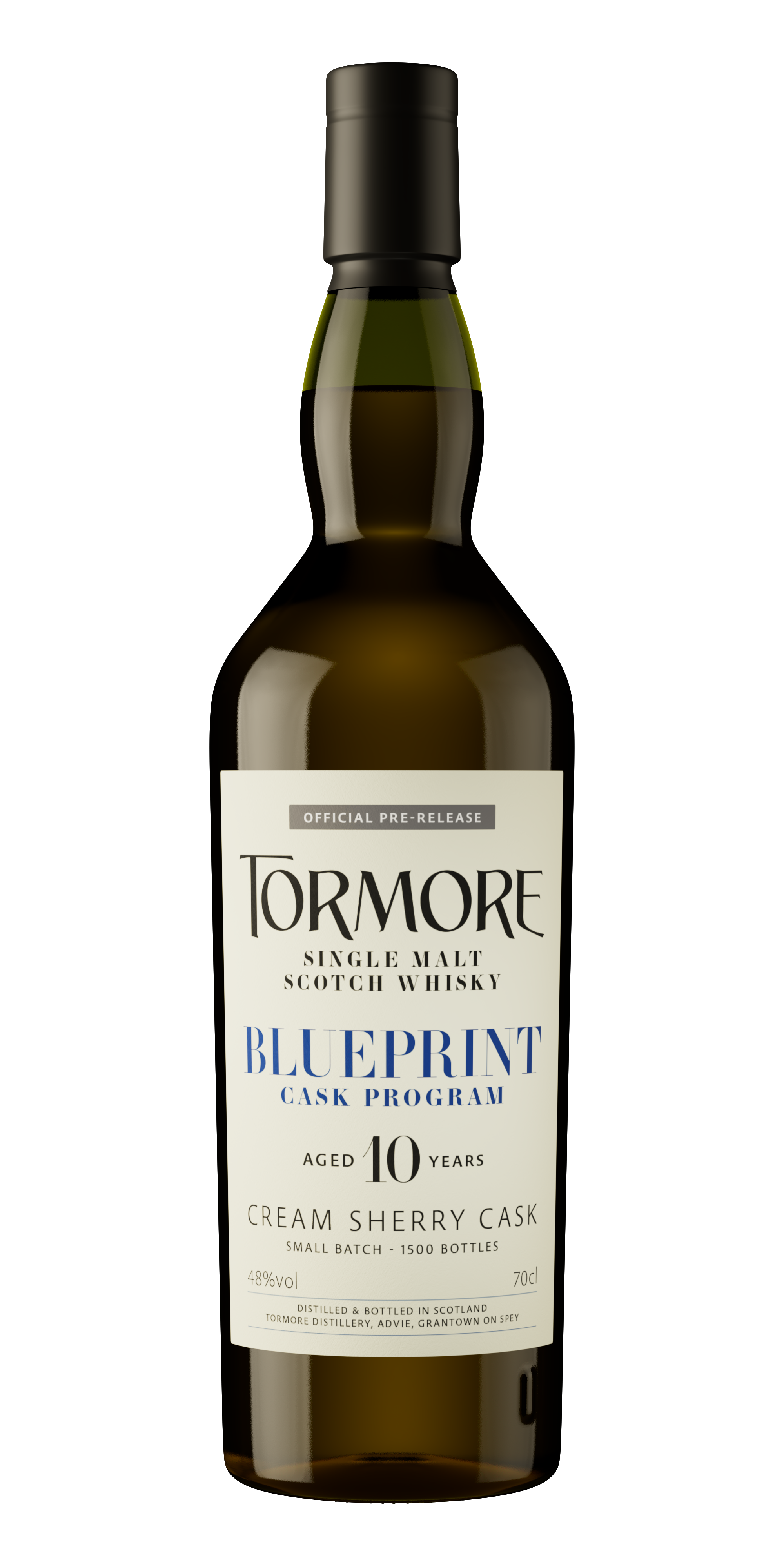 Tormore, Blueprint 10-Year-Old, Cream Sherry Cask, Speyside, Single Malt Scotch Whisky (48%)