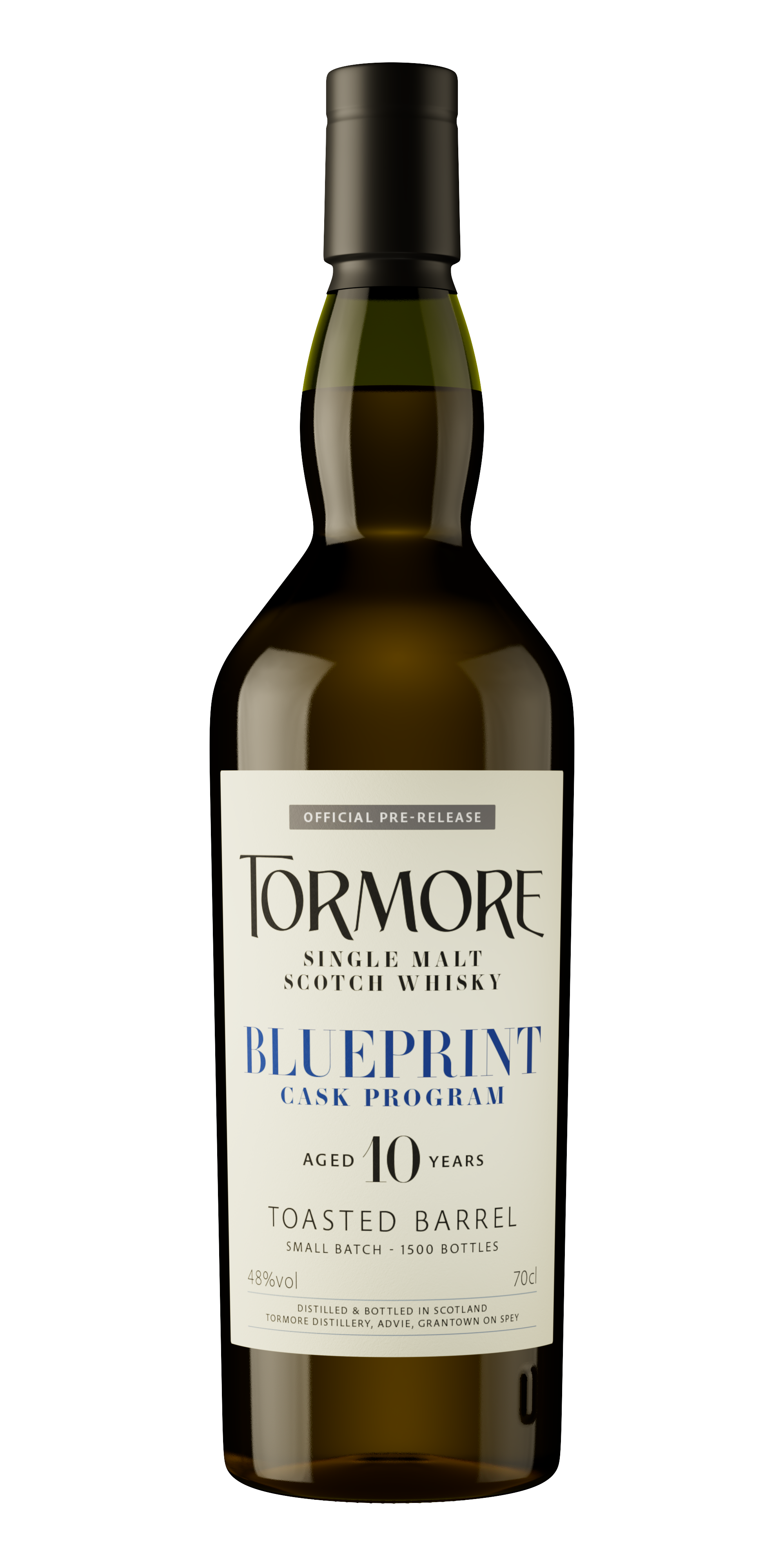 Tormore, Blueprint 10-Year-Old, Toasted Barrel, Speyside, Single Malt Scotch Whisky (48%) bottle
