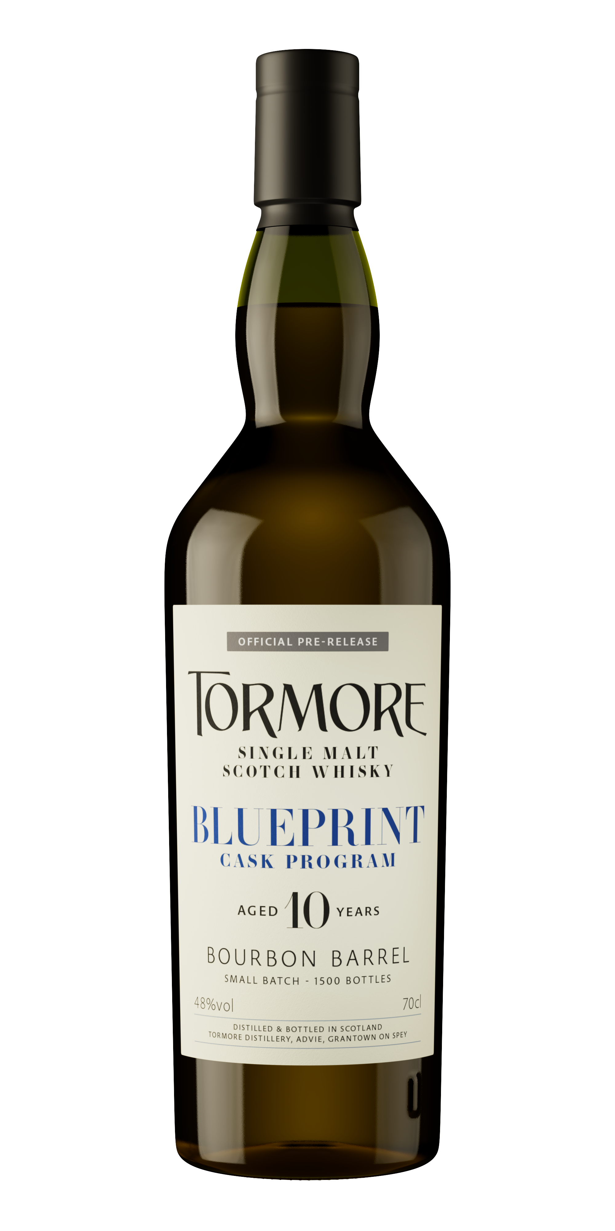 Tormore, Blueprint 10-Year-Old, Bourbon Barrel, Speyside, Single Malt Scotch Whisky (48%) bottle