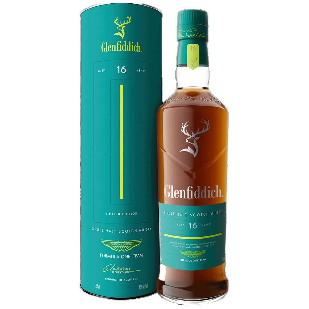 Glenfiddich, Aston Martin Formula One Team, 16-Year-Old, Speyside, Single Malt Scotch Whisky (43%)