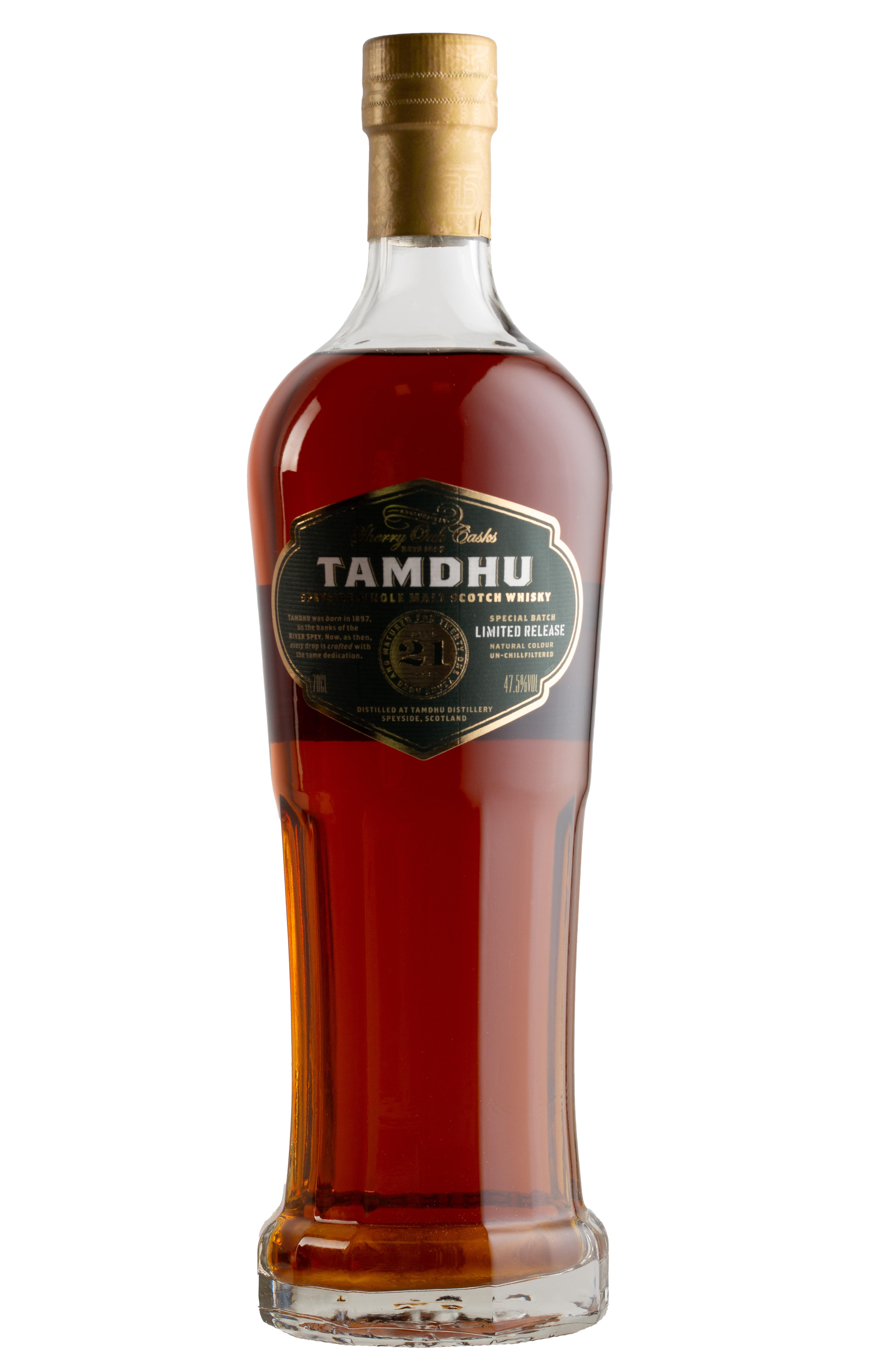 Tamdhu, 21-Year-Old, Sherry Oak Casks, Speyside, Single Malt Scotch Whisky (47.5%) bottle