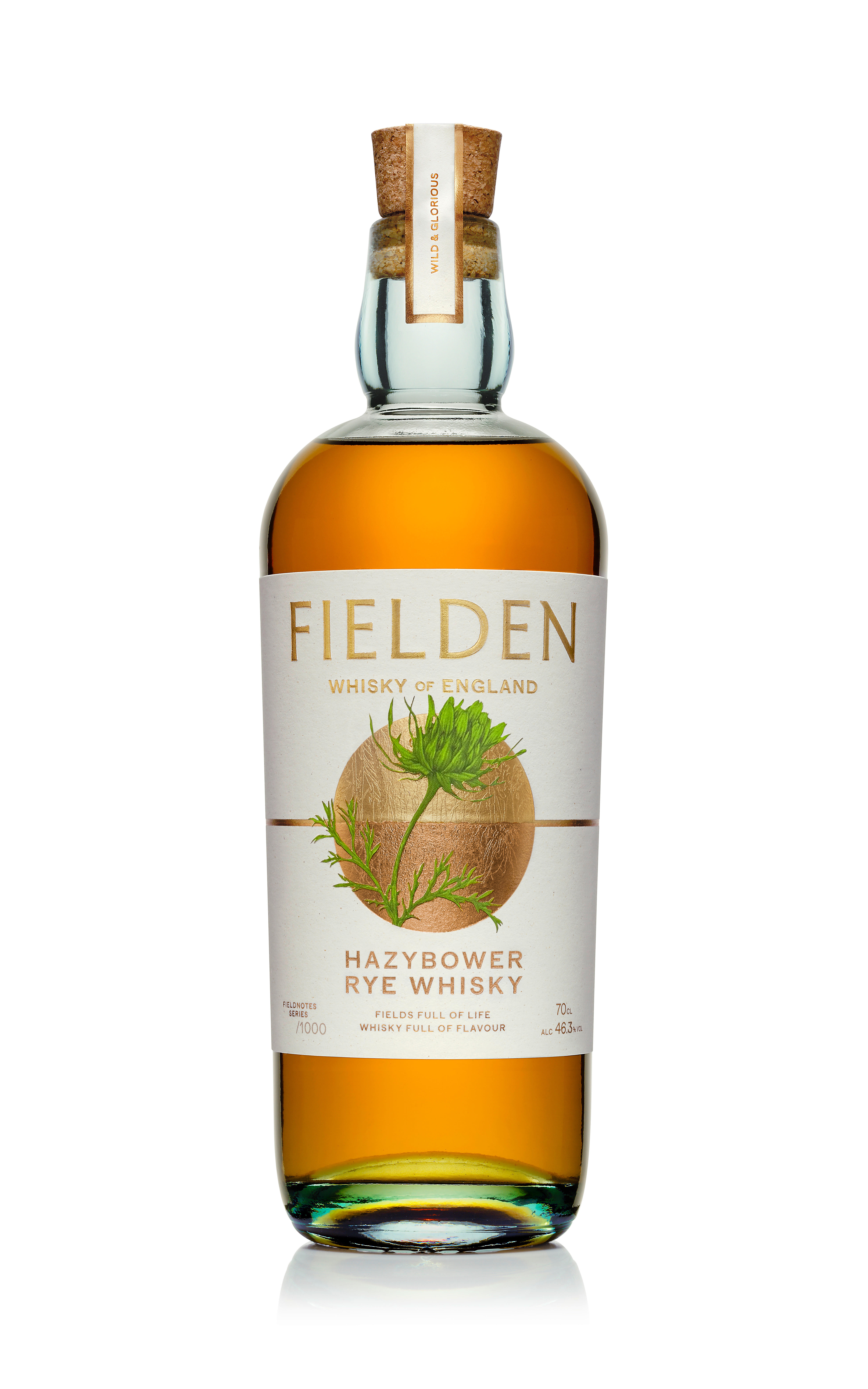 Fielden, Hazybower, Rye Whisky, England (46.3%) bottle