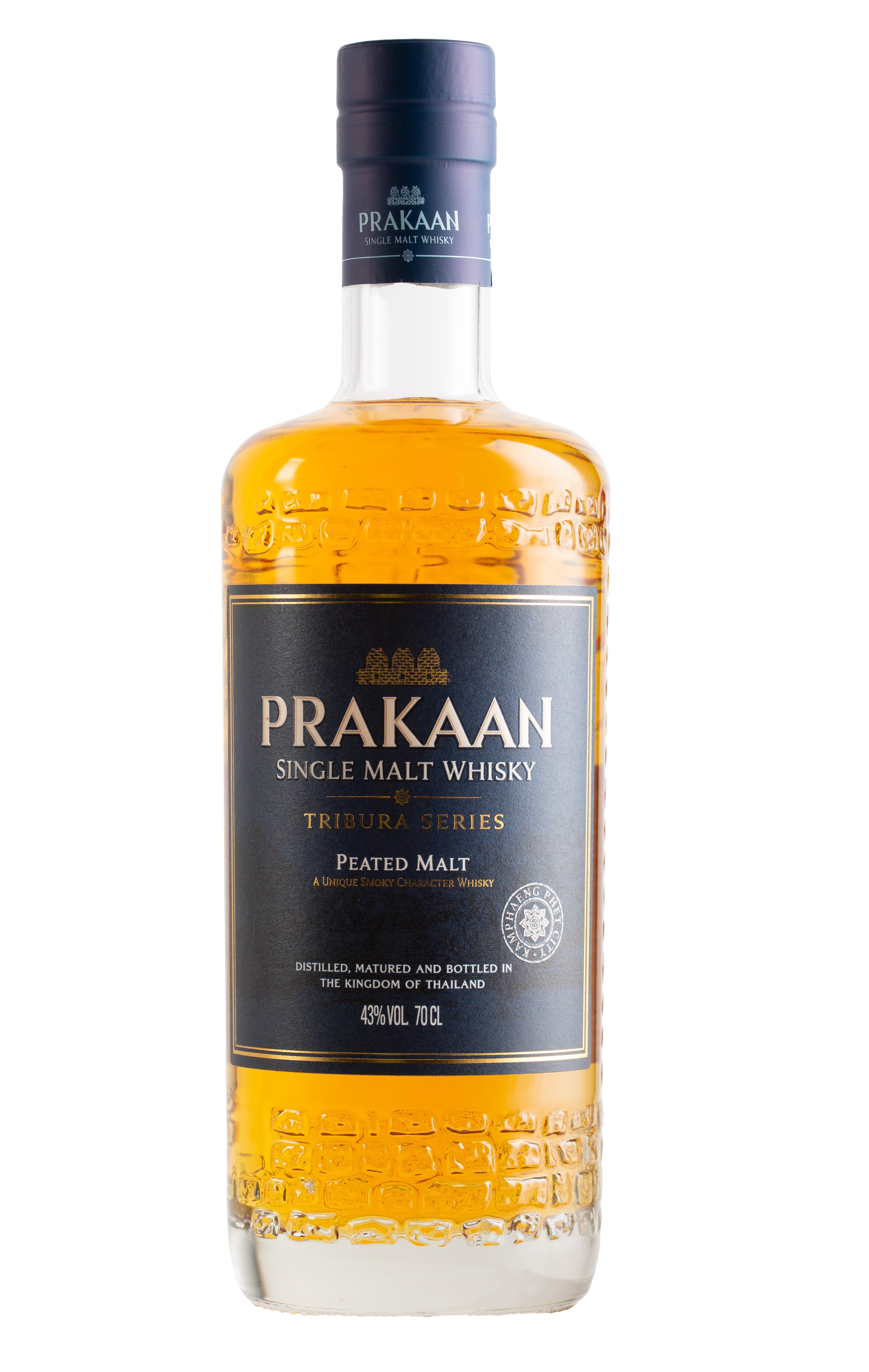 Prakaan, Tribura Series, Peated Cask, Single Malt Whisky, Thailand (43%) bottle