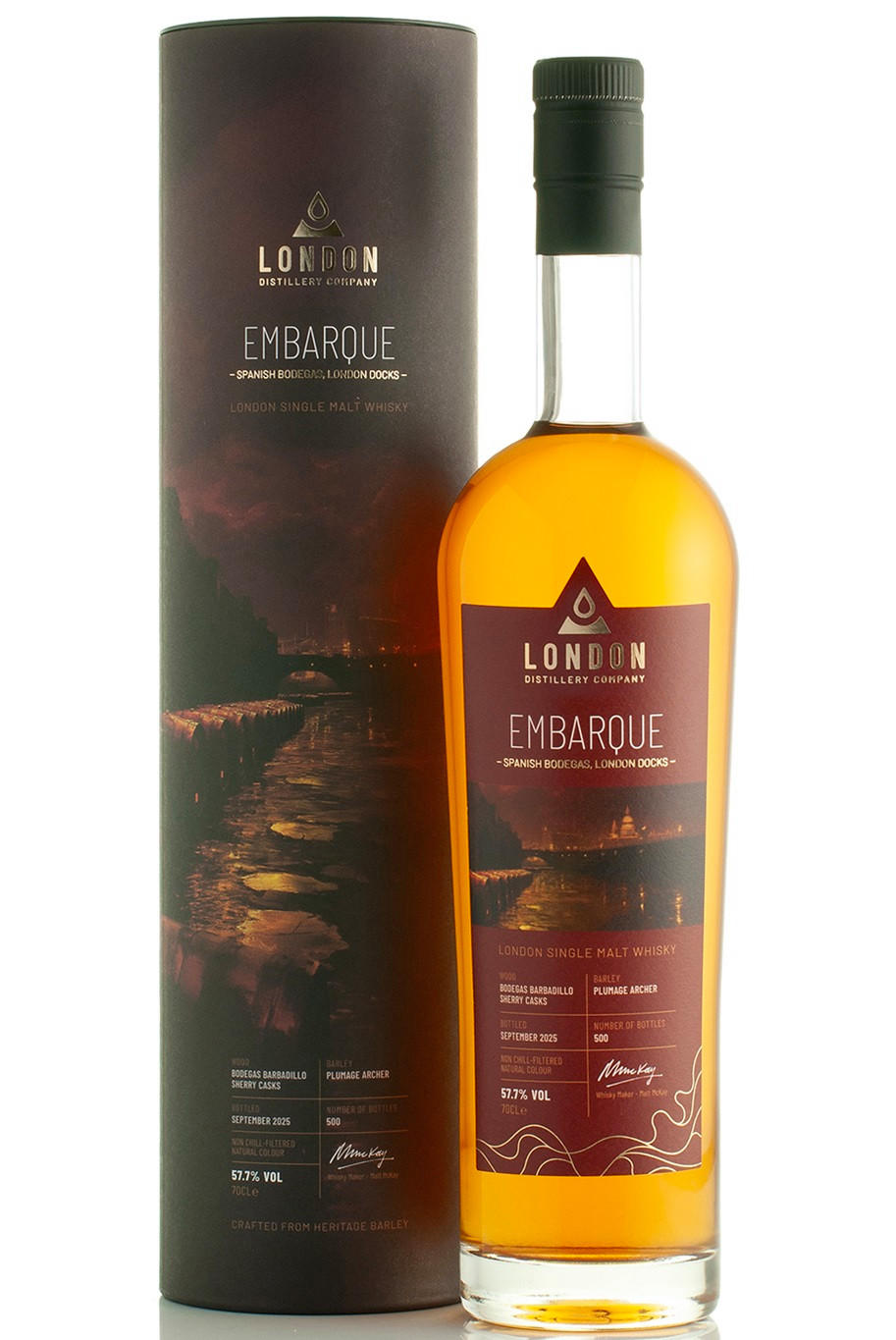 The London Distillery Company, Embarque, Bottled 2025, Single Malt Whisky, England (57.7%) bottle