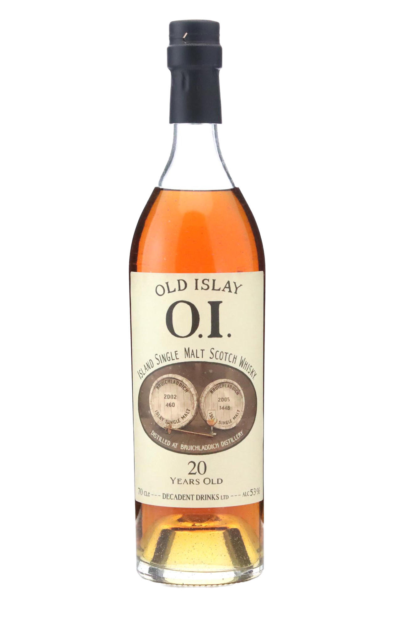 Old Islay, Bruichladdich, 20-Year-Old, Islay, Single Malt Scotch Whisky (53%) bottle