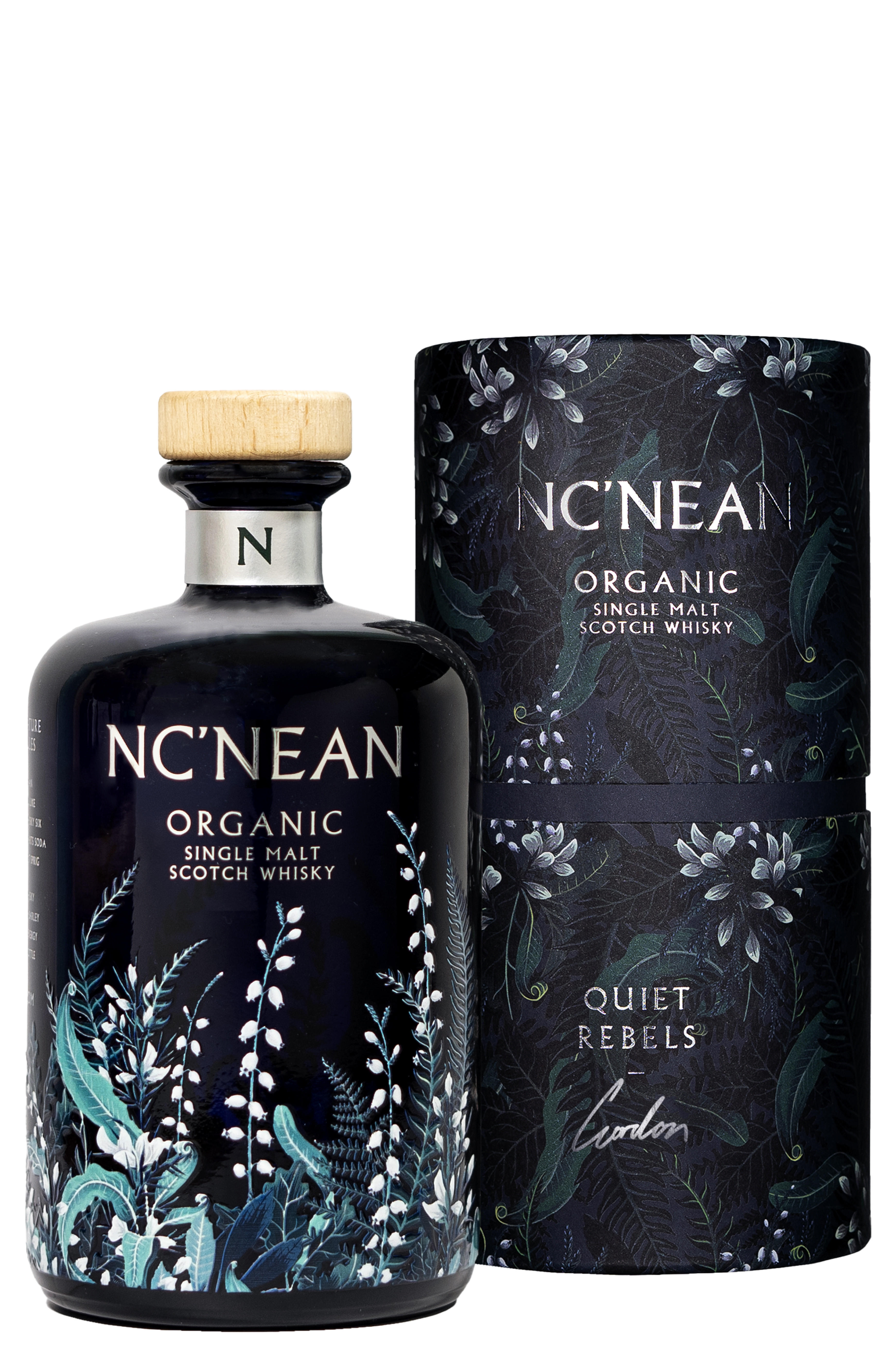 Nc'nean Distillery, Organic, Quiet Rebels: Gordon, Highland, Single Malt Scotch Whisky (48.5%) bottle