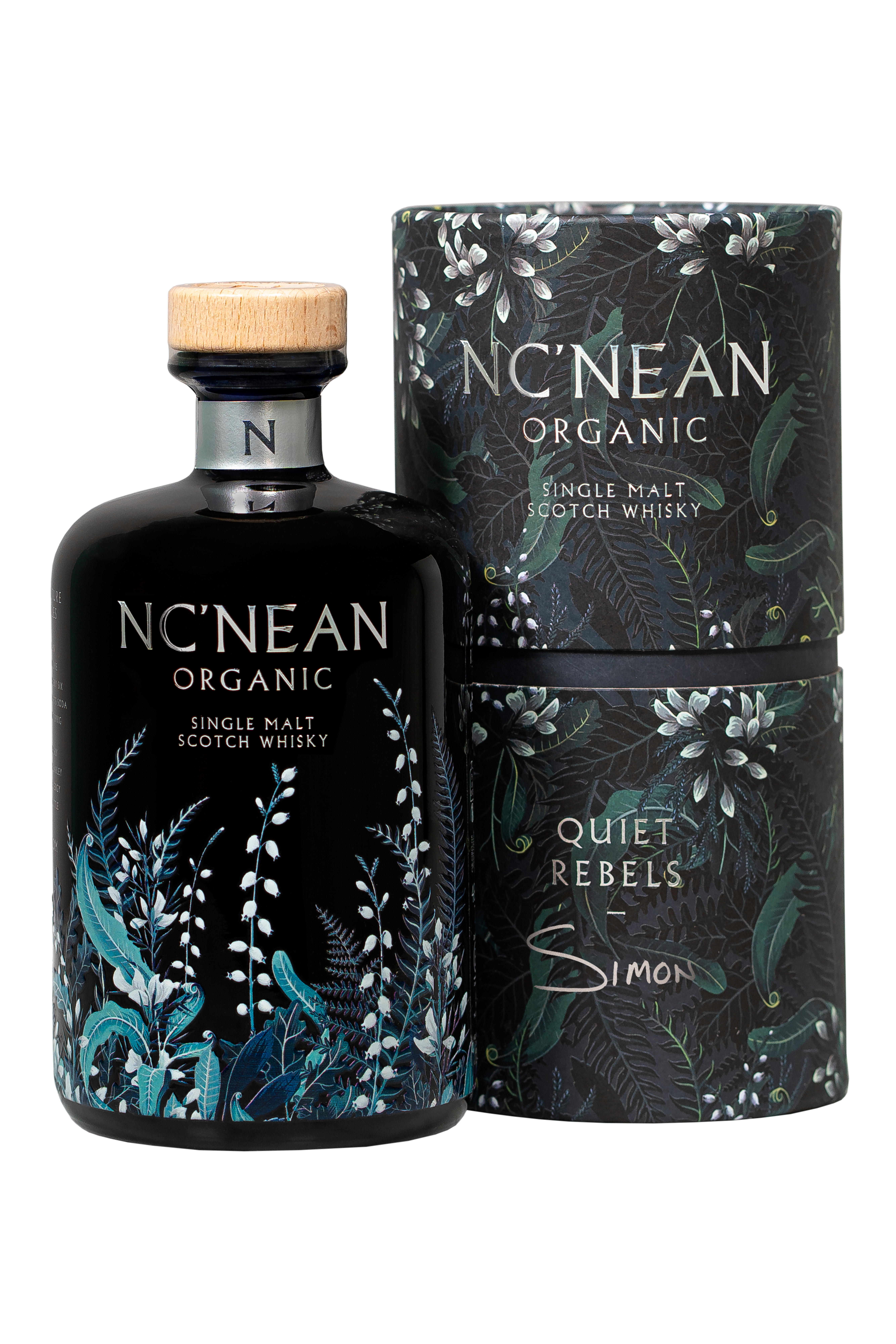 Nc'nean Distillery, Organic, Quiet Rebels: Simon, Highland, Single Malt Scotch Whisky (48.5%) bottle