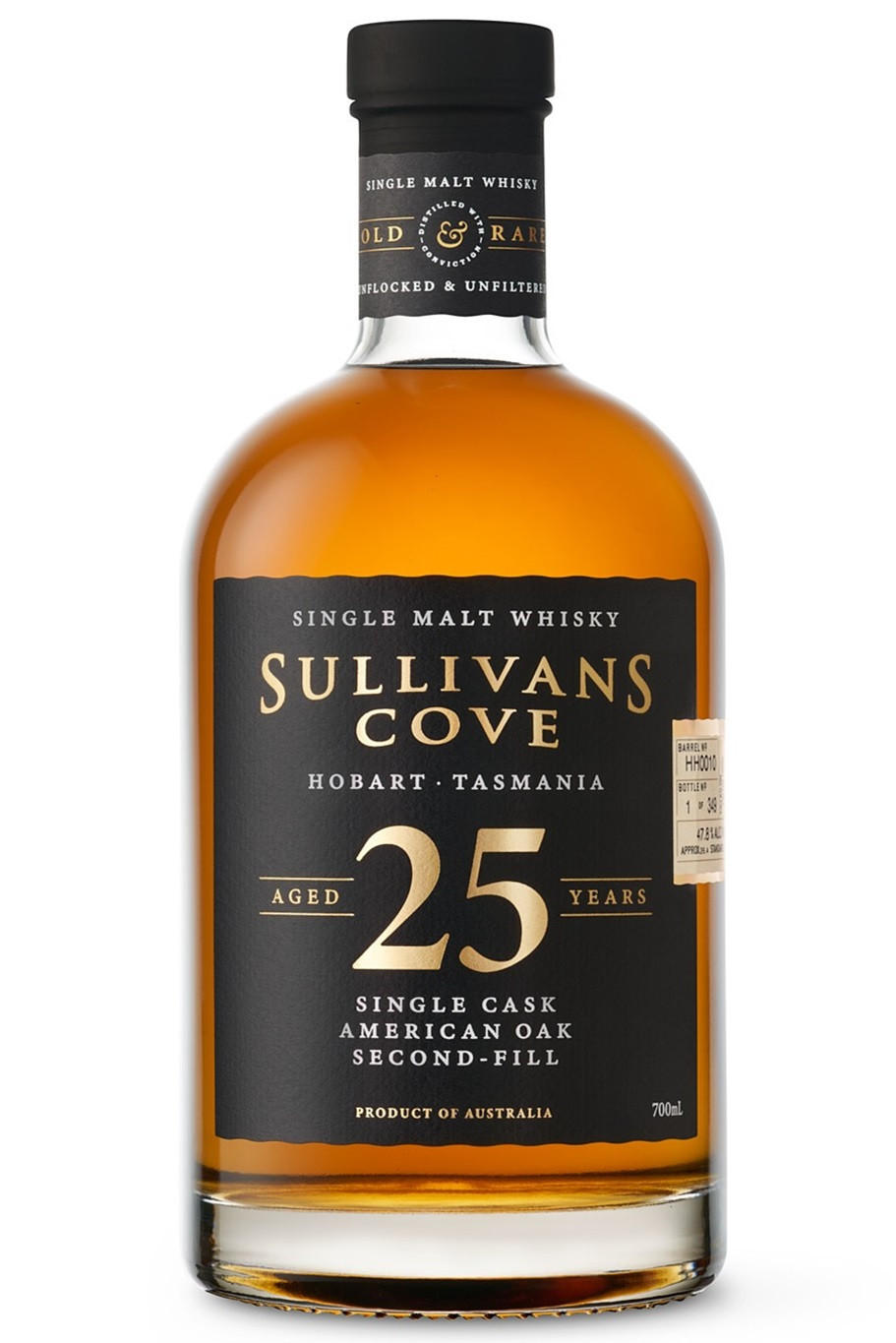 Sullivans Cove, American Oak Single Cask HH0010, 25-year-old, Single Malt Whisky, Australia (47.8%)
