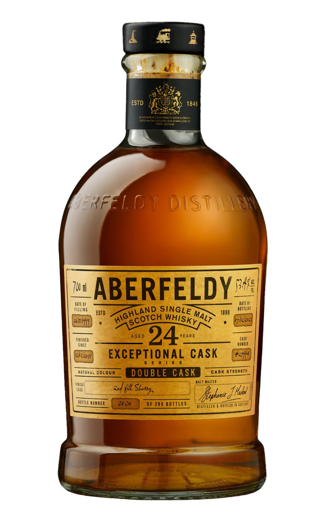 Aberfeldy, Exceptional Cask, Oloroso Cask Finish, 24-Year-old, Bottled 2023, Highland, Single Malt Scotch Whisky (53.4%) bottle
