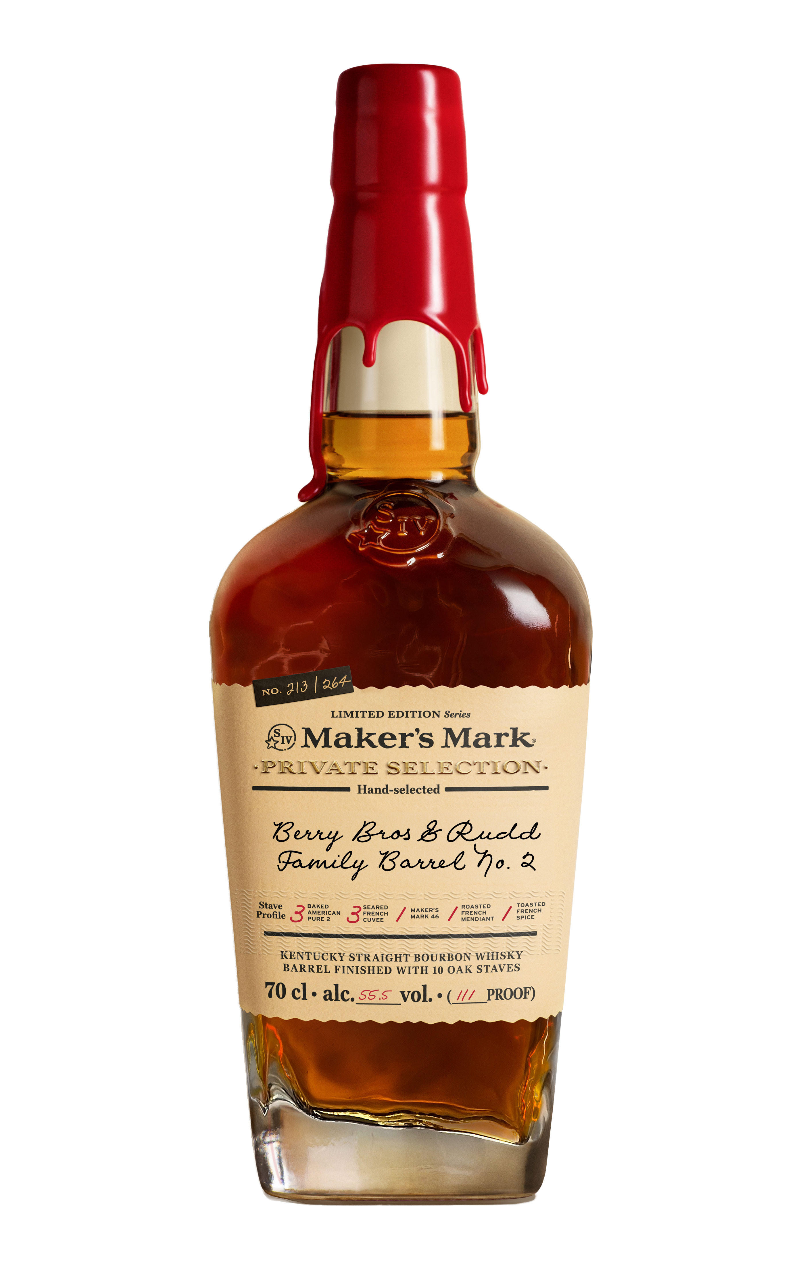 Maker's Mark, Private Selection, Berry Bros. & Rudd Family Barrel No. 2, Straight Bourbon Whisky, Kentucky, USA (55.5%) bottle