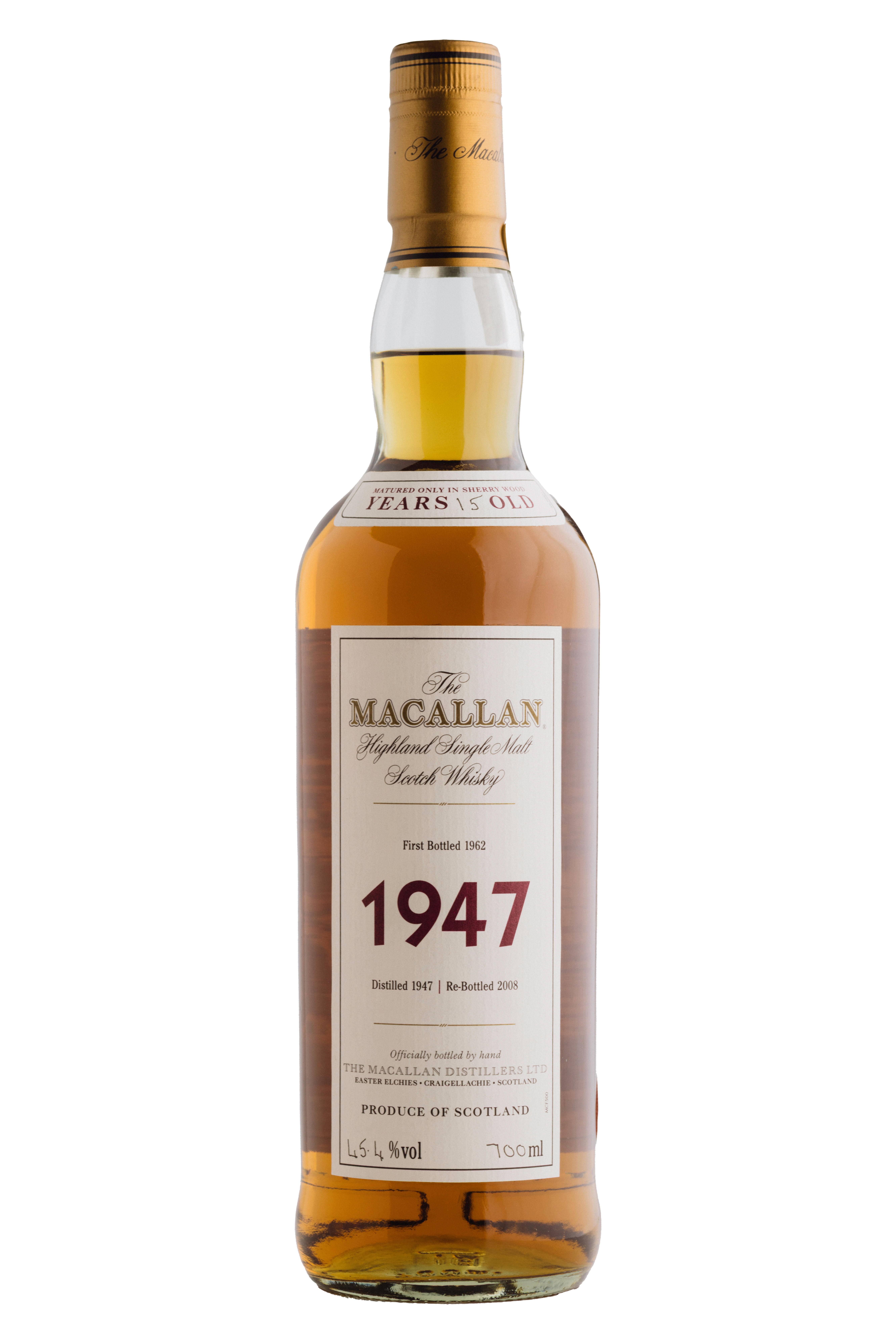 1947 The Macallan, Fine & Rare Collection, 15-Year-Old, Speyside, Single Malt Scotch Whisky (45.4%)