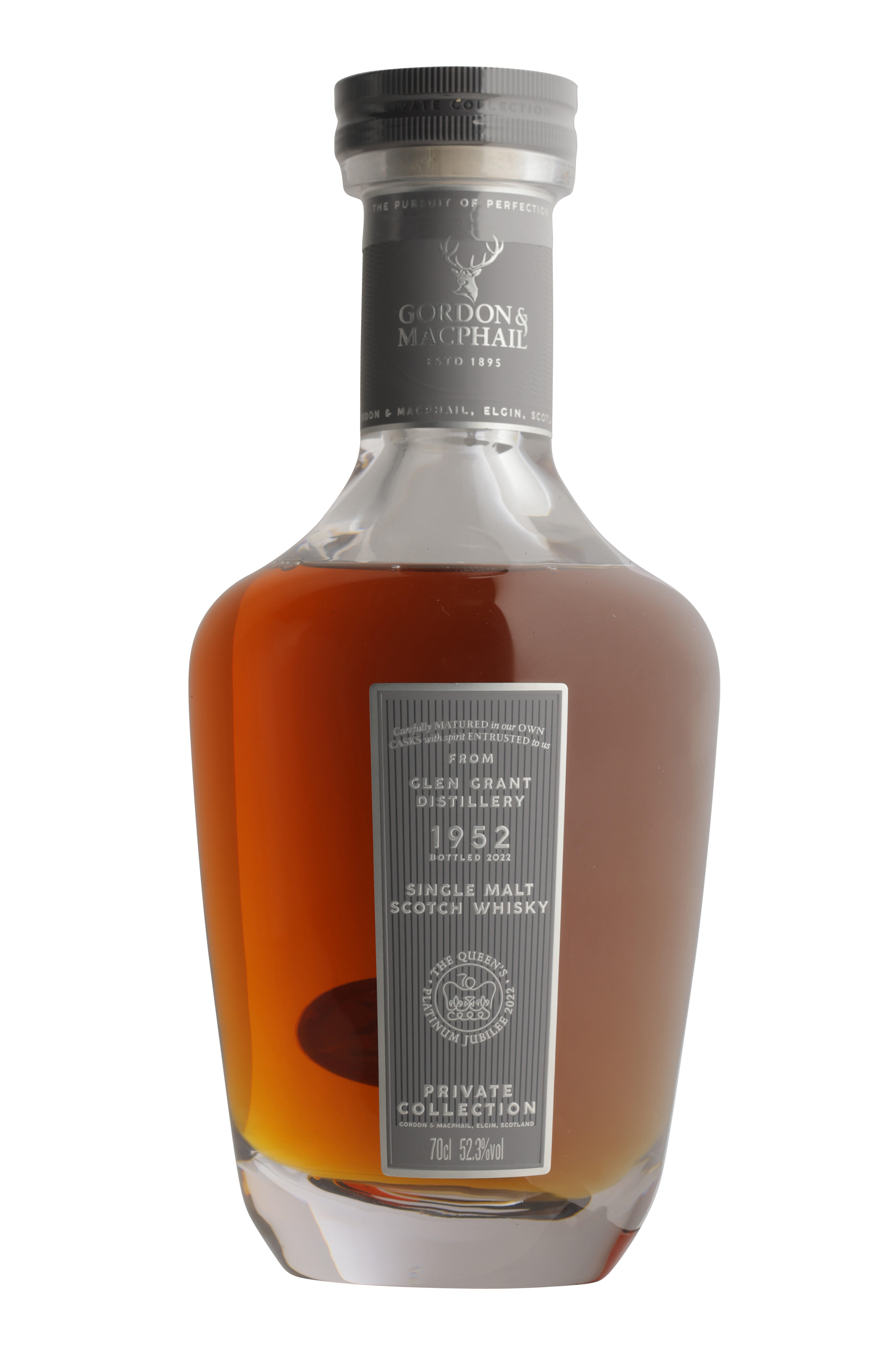 1952 Glen Grant, Private Collection, Platinum Jubilee, Speyside, Single Malt Scotch Whisky (52.3%)