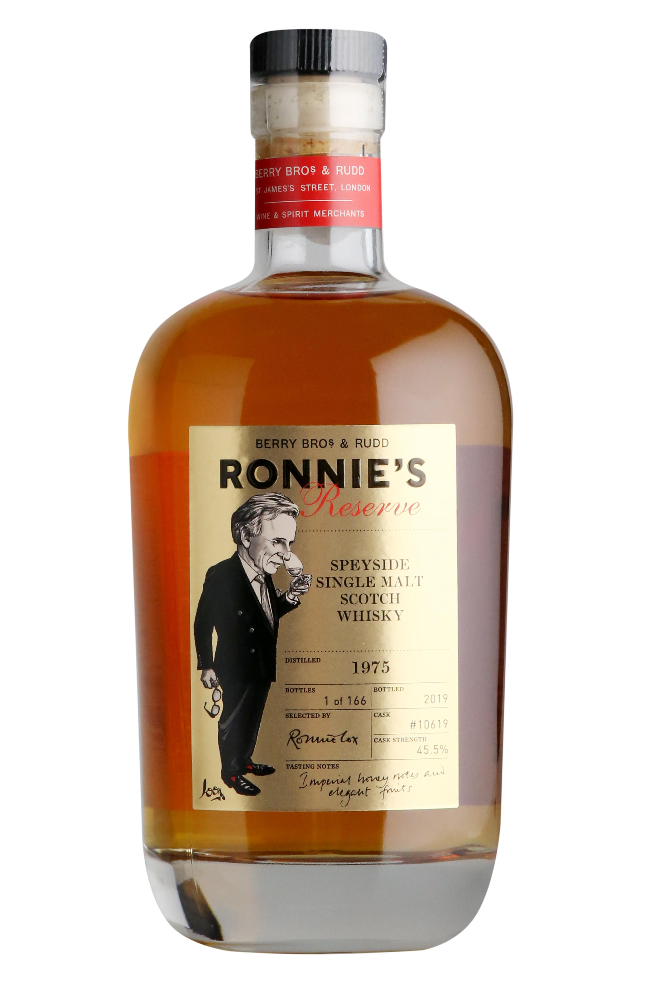 1975 Ronnie's Reserve, Cask Ref 10619, Speyside, Single Malt Scotch Whisky (45.5%) bottle