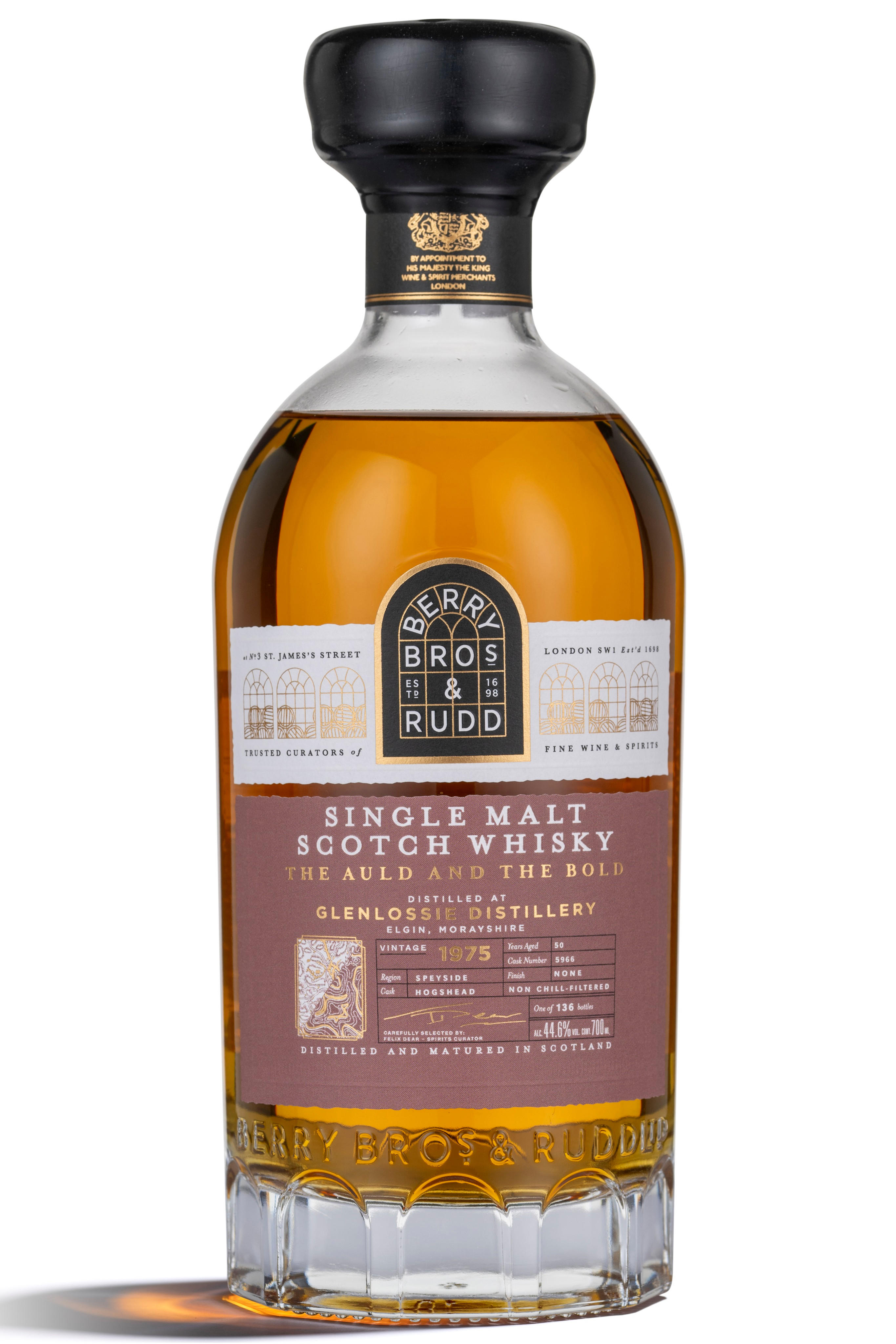 1975 Berrys' Exceptional Casks Glenlossie, The Auld & The Bold, Cask Ref. 5966, Speyside, Single Malt Scotch Whisky (44.6%) bottle