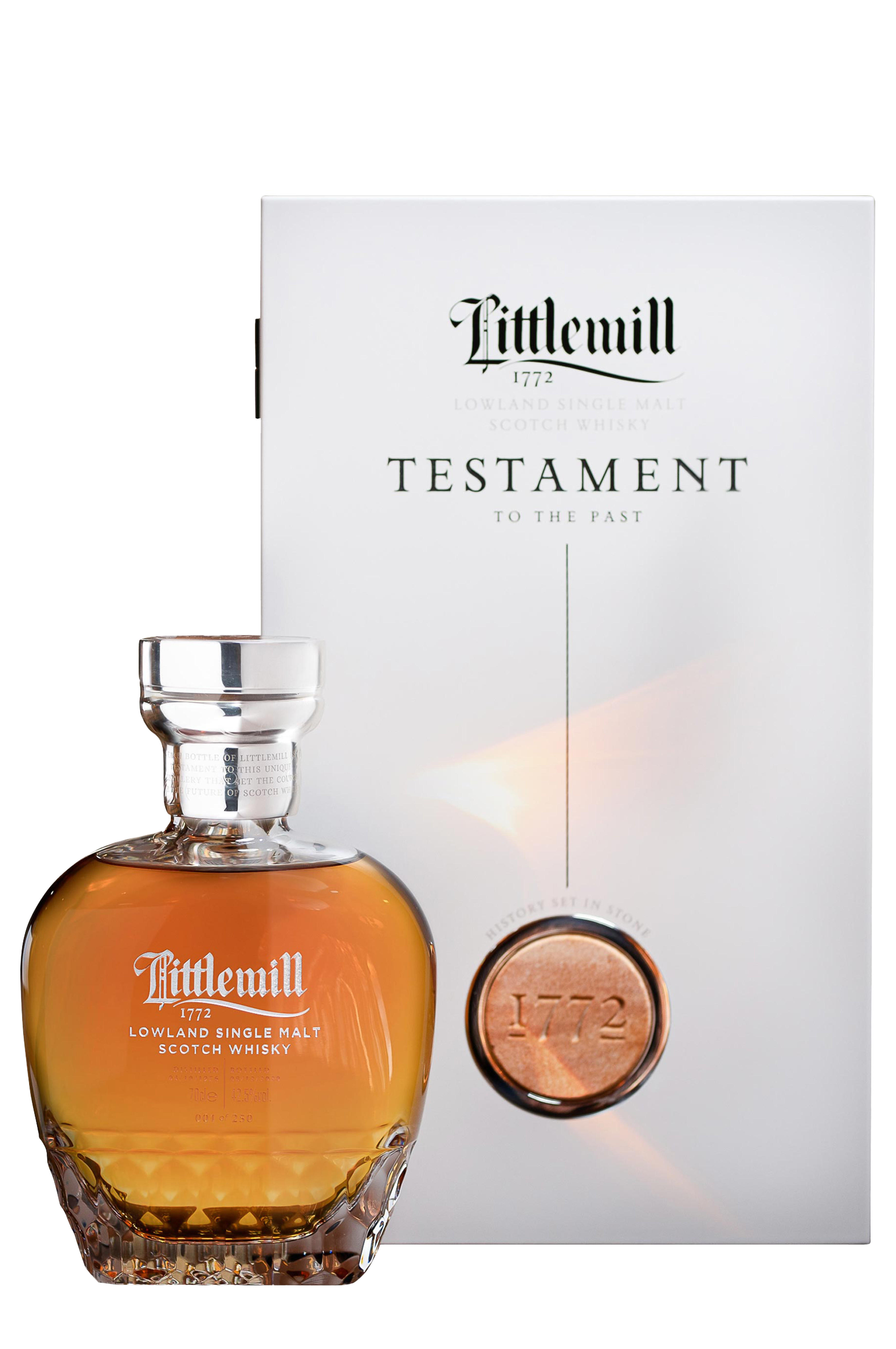 1976 Littlemill, Testament, Lowland, Single Malt Scotch Whisky (42.5%) bottle