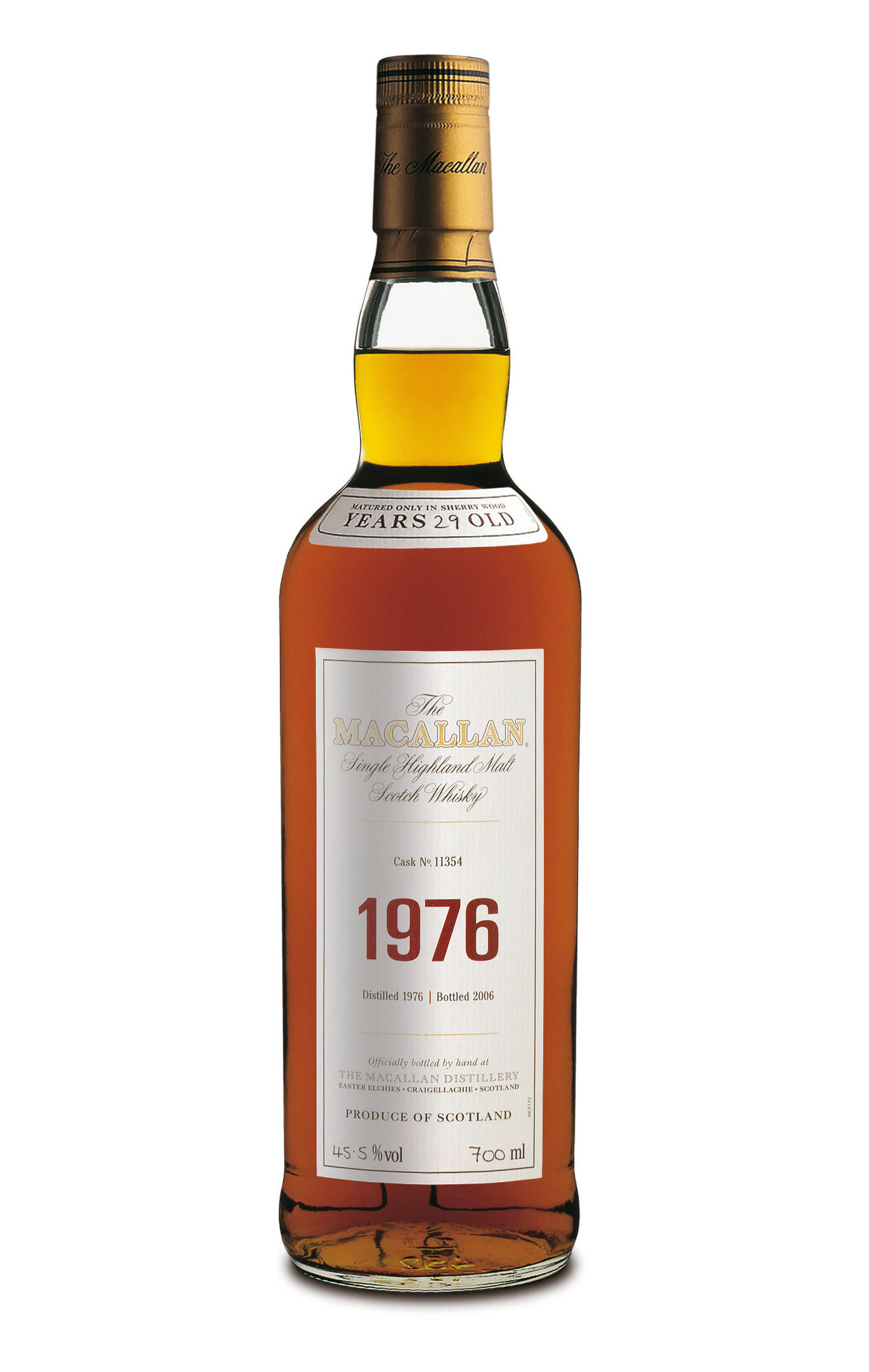 1976 The Macallan, Fine & Rare Collection, Cask Ref. 11354, Bottled 2006, Speyside, Single Malt Scotch Whisky (45.5%) bottle
