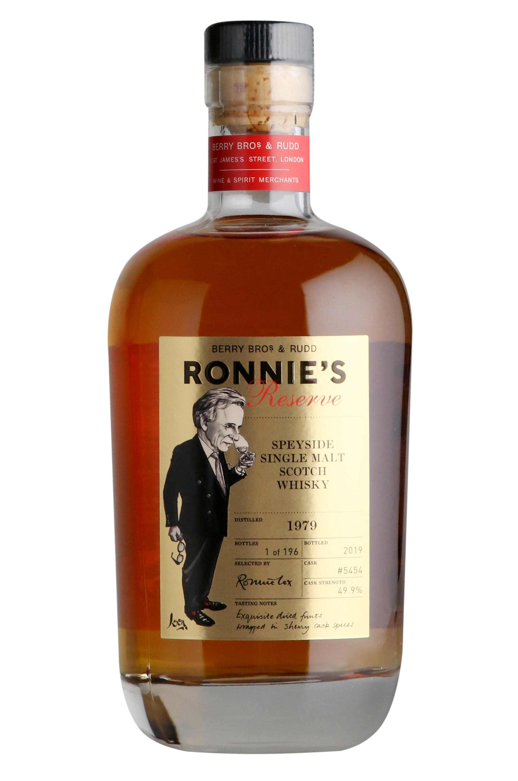 1979 Ronnie's Reserve, Cask Ref 5454, Speyside, Single Malt Scotch Whisky, 49.9%