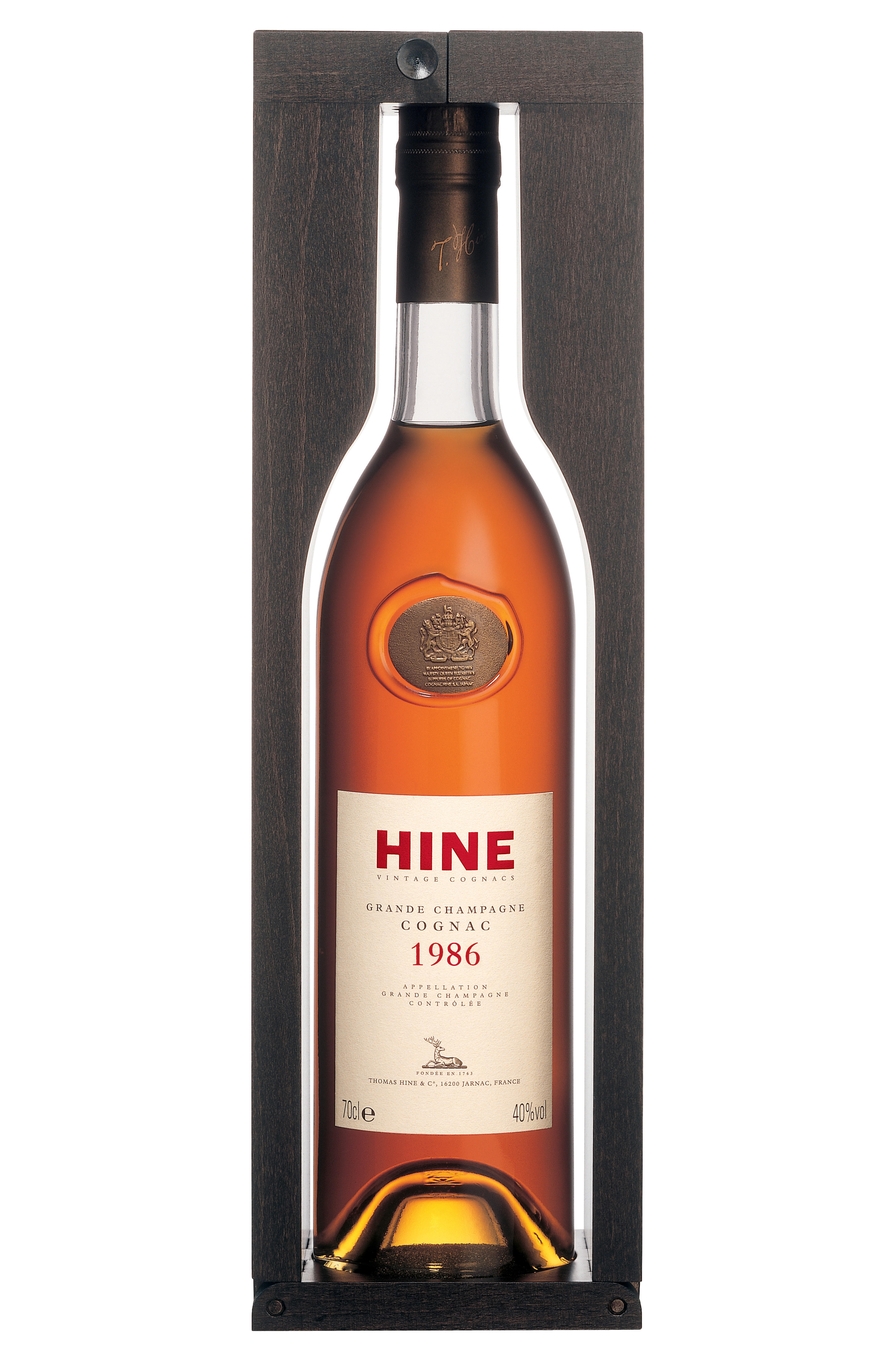 1986 Hine, Aged 21 Years in Cask, Bottled 2023, Cognac (40%) bottle