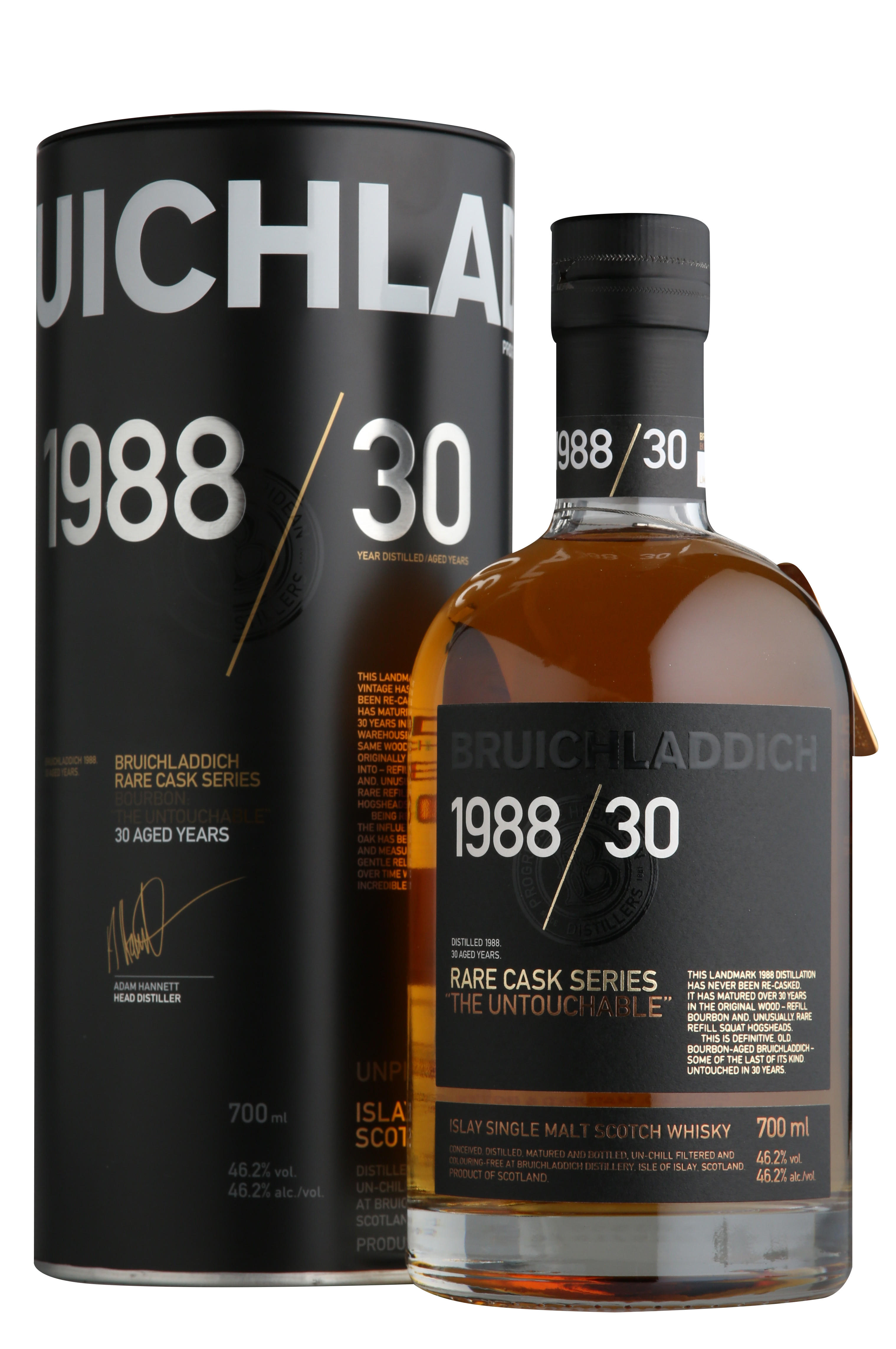 1988 Bruichladdich, The Untouchable, 30-Year-Old, Islay, Single