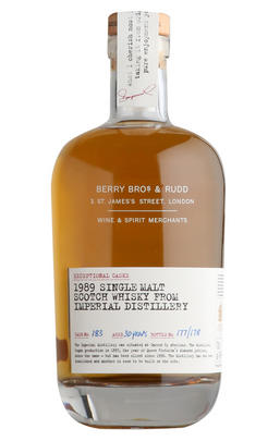 1989 Berry Bros. & Rudd Imperial, Cask Ref. 183, Single Malt Scotch Whisky (47.9%)