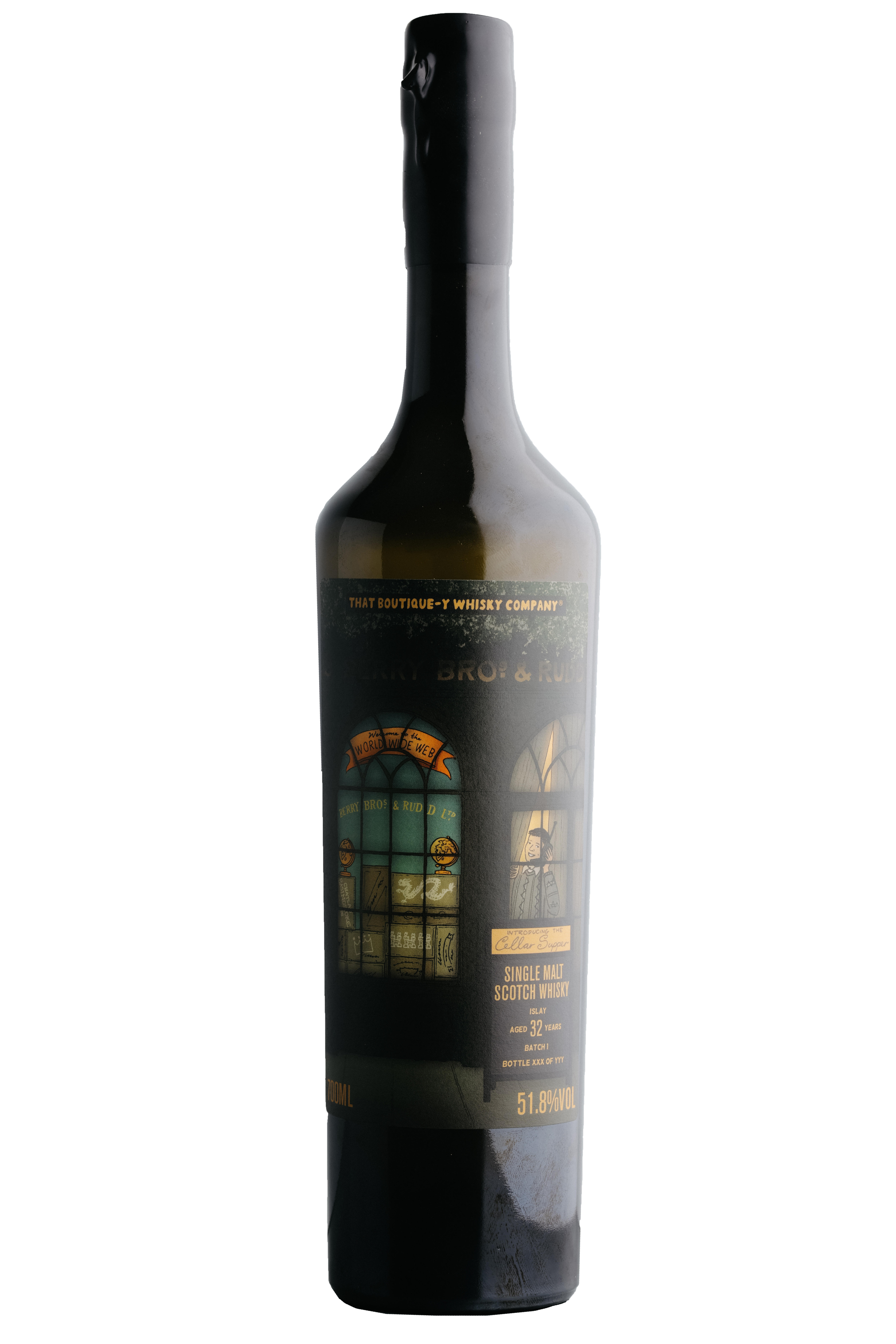 1990 That Boutique-y Whisky Co., Berry Bros. & Rudd Exclusive Cask, Batch No. 1, Islay, Single Malt Scotch Whisky (51.8%) bottle