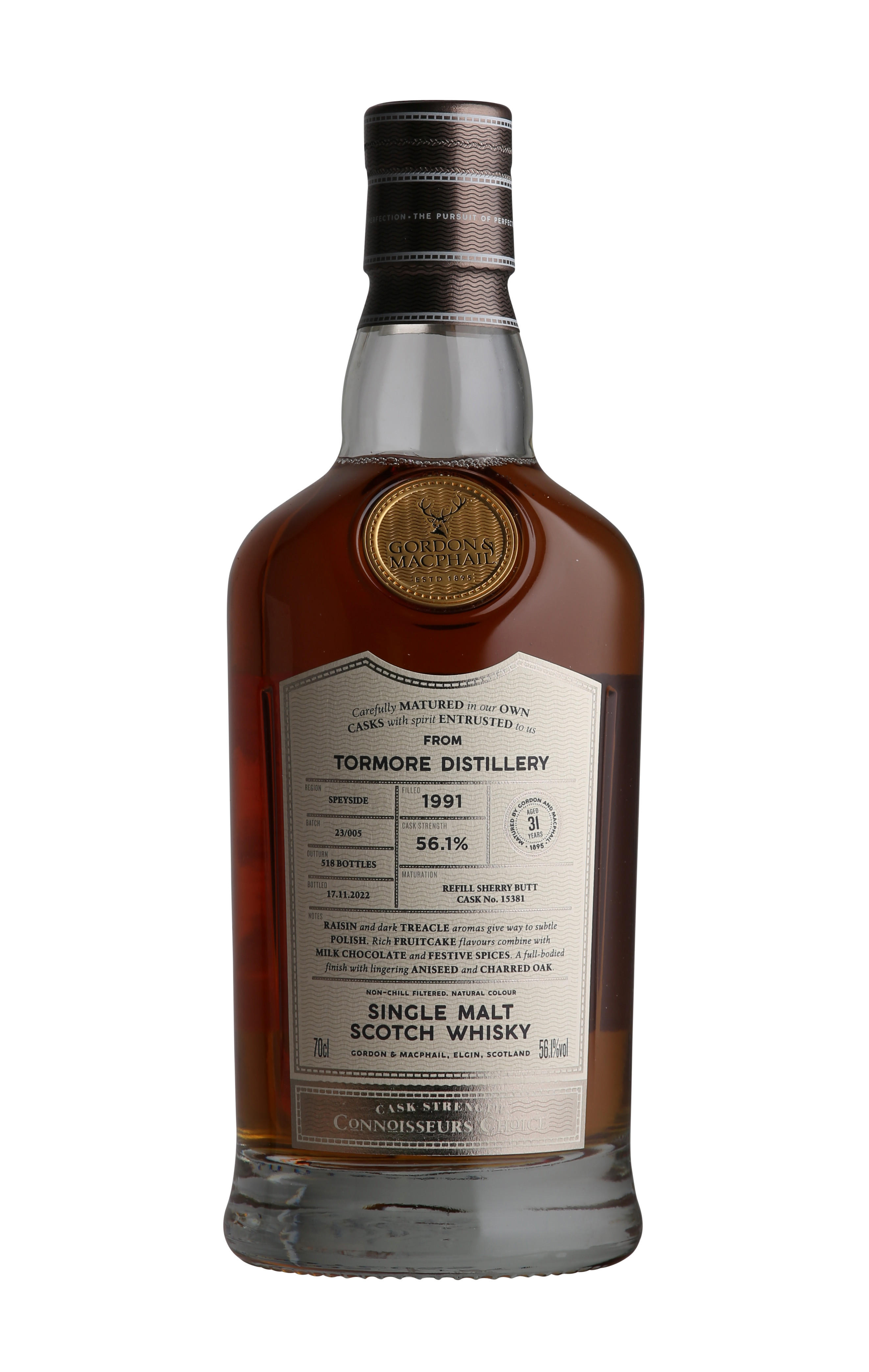1991 Tormore, Connoisseur's Choice, Cask Ref. 15381, 31-Year-Old, Speyside, Single Malt Scotch Whisky (56.1%)