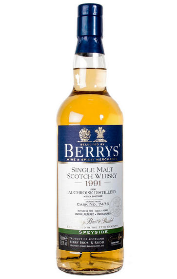 1991 Berrys' Auchroisk, Cask Ref. 7476, Speyside, Single Malt Scotch Whisky (52,1%)