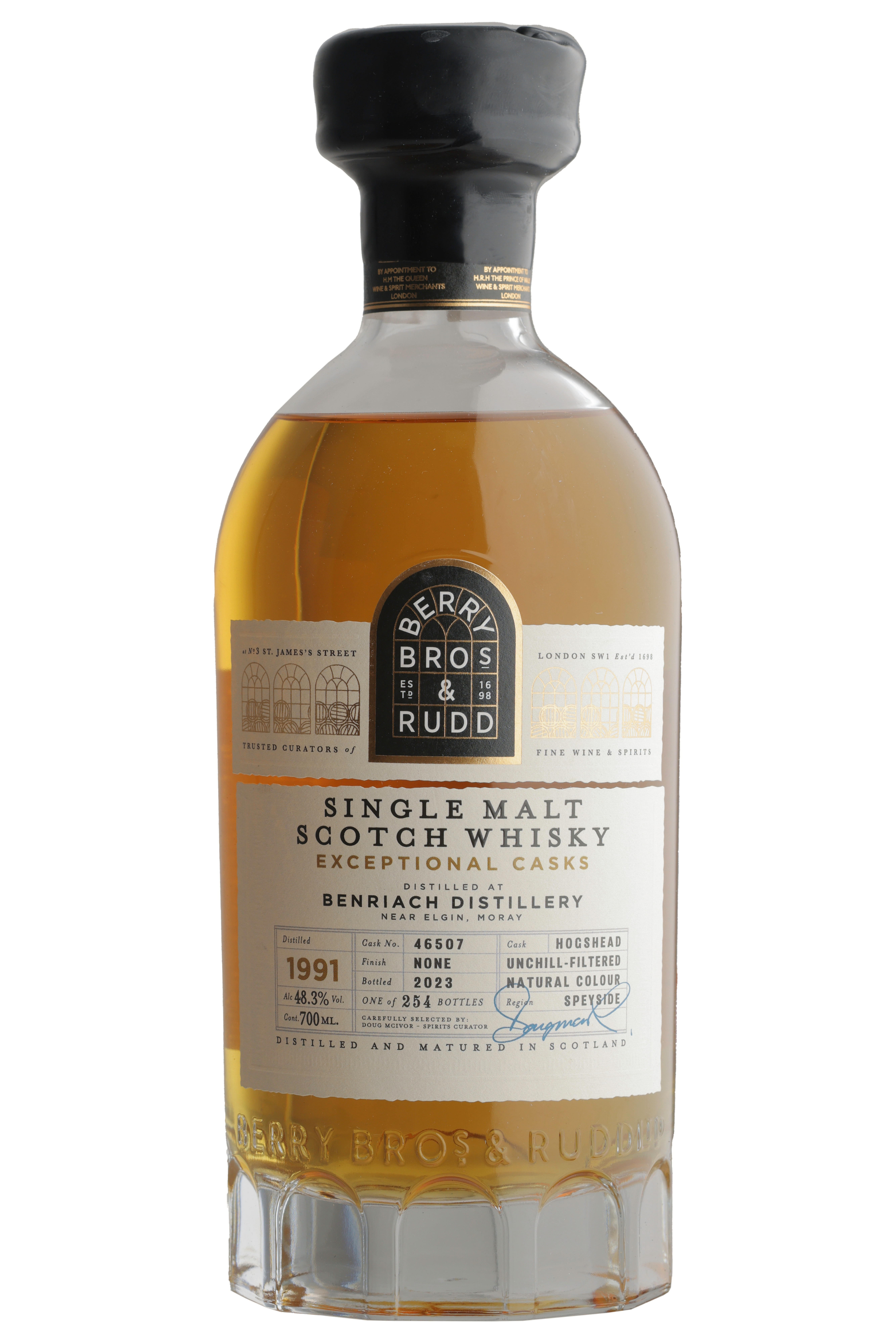 1991 Berry Bros. & Rudd Exceptional Casks Benriach, Cask Ref. 46507, Bottled 2023, Speyside, Single Malt Scotch Whisky (48.3%) bottle
