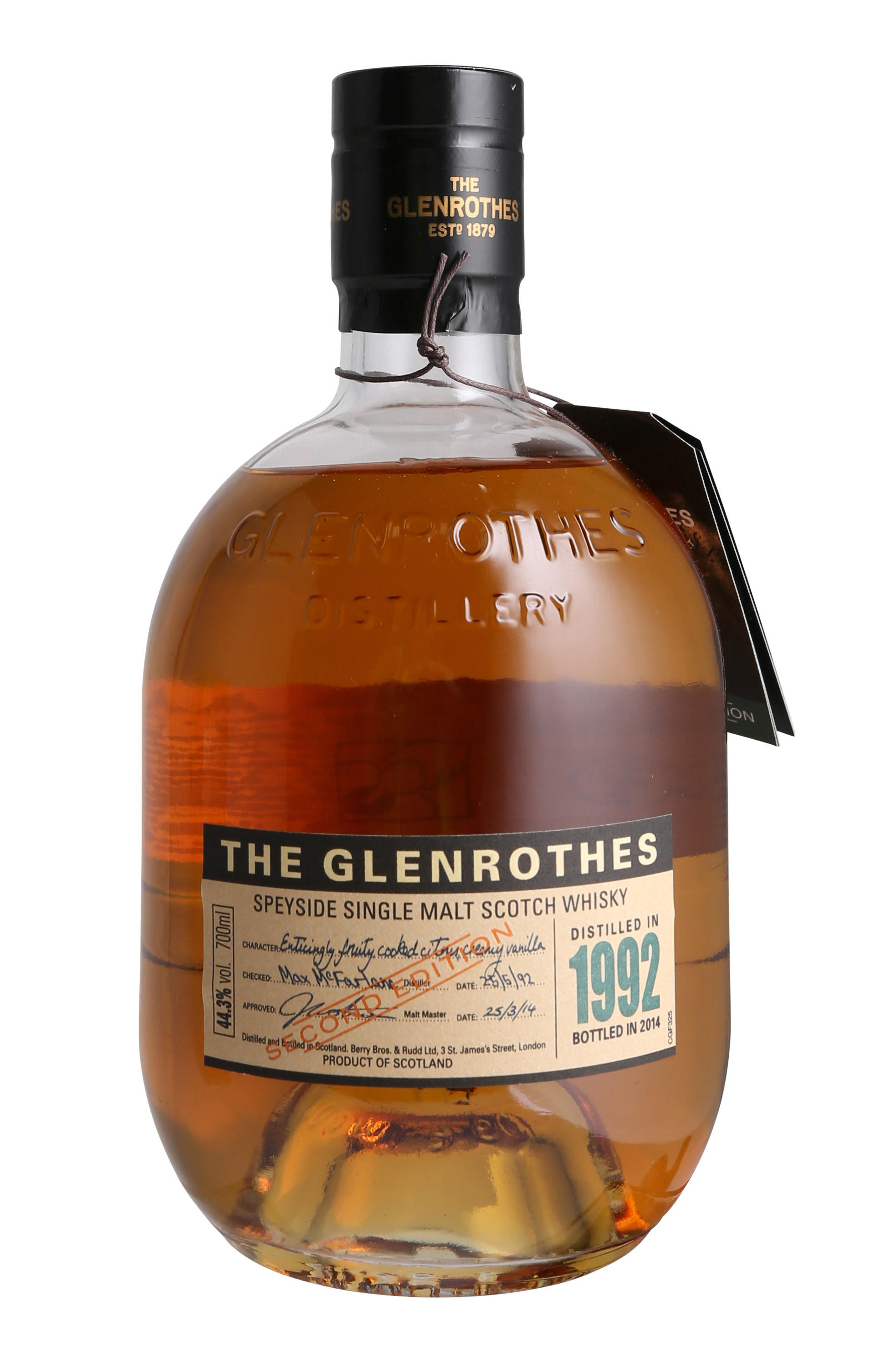 1992 The Glenrothes, Bottled 2014, Speyside, Single Malt Scotch Whisky (44.3%) bottle