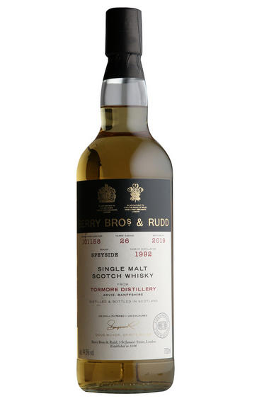 1992 Berrys' Tormore, Cask No. 101158, Single Malt Scotch Whisky, (44.5%)