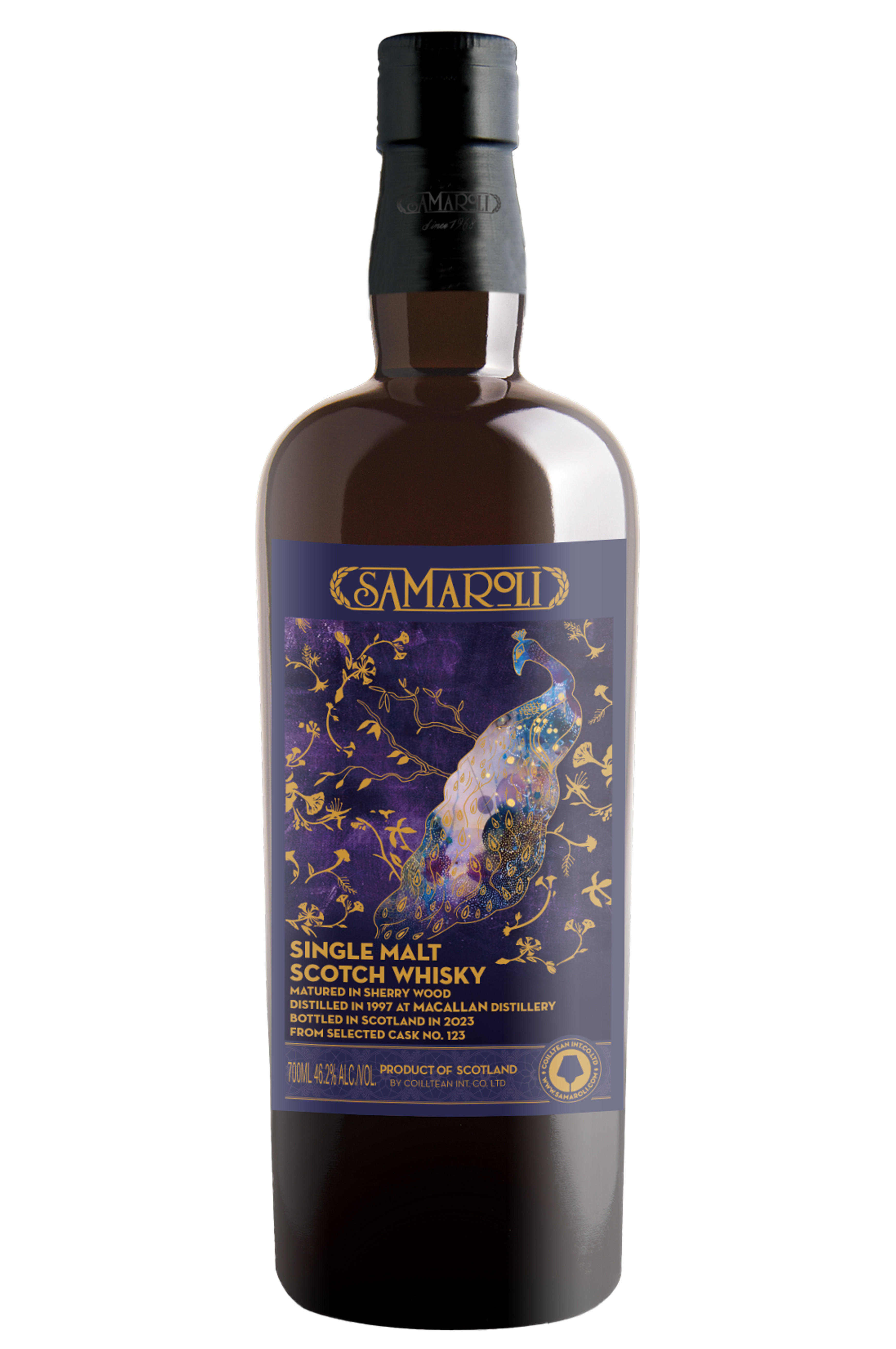 1997 Samaroli, Macallan, Sherry Oloroso Cask Ref. 123, Bottled 2023, Speyside, Single Malt Scotch Whisky (46.2%)