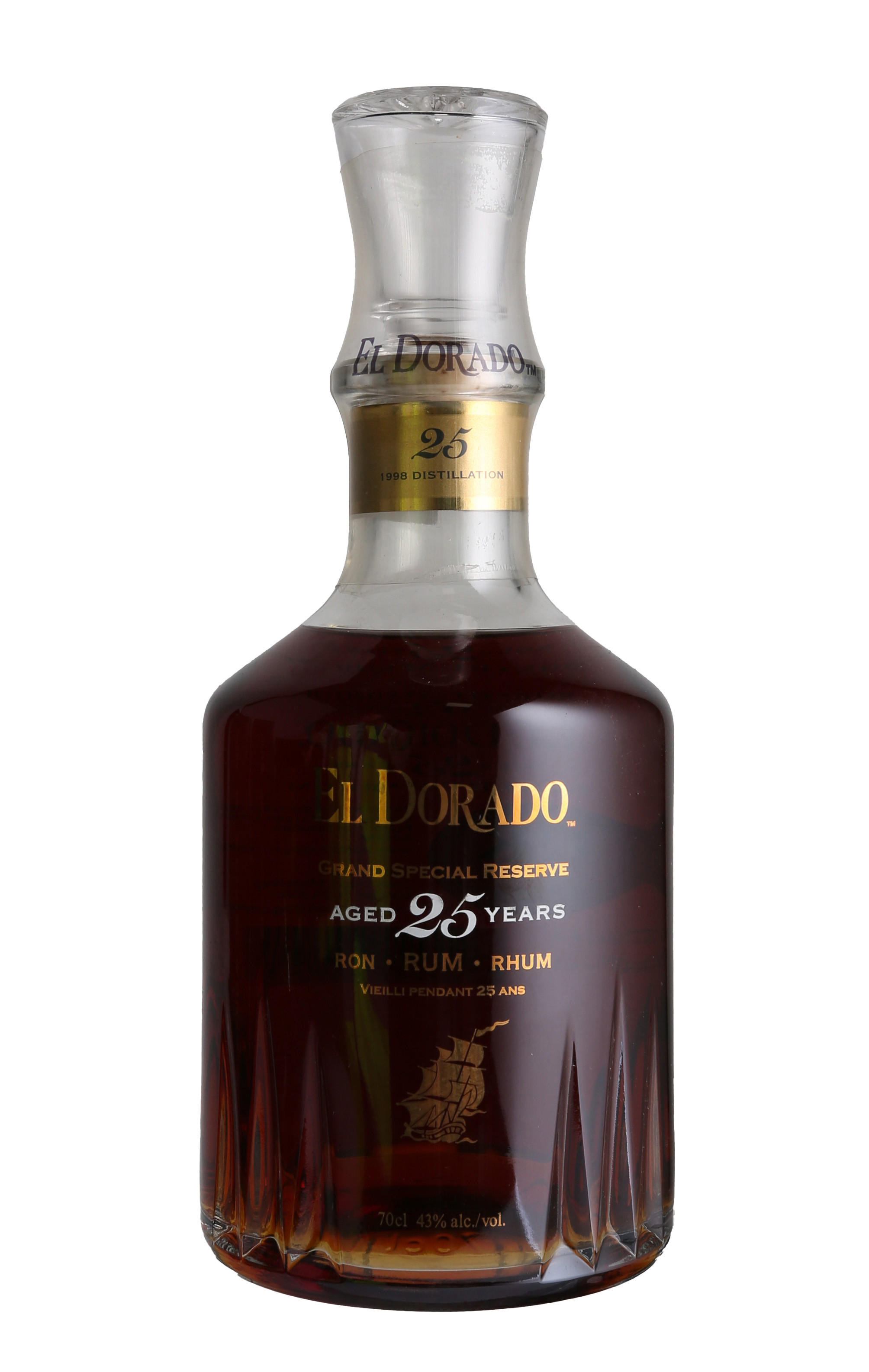 1998 El Dorado, Grand Special Reserve, 25-Year-Old, Rum, Guyana (43%) bottle
