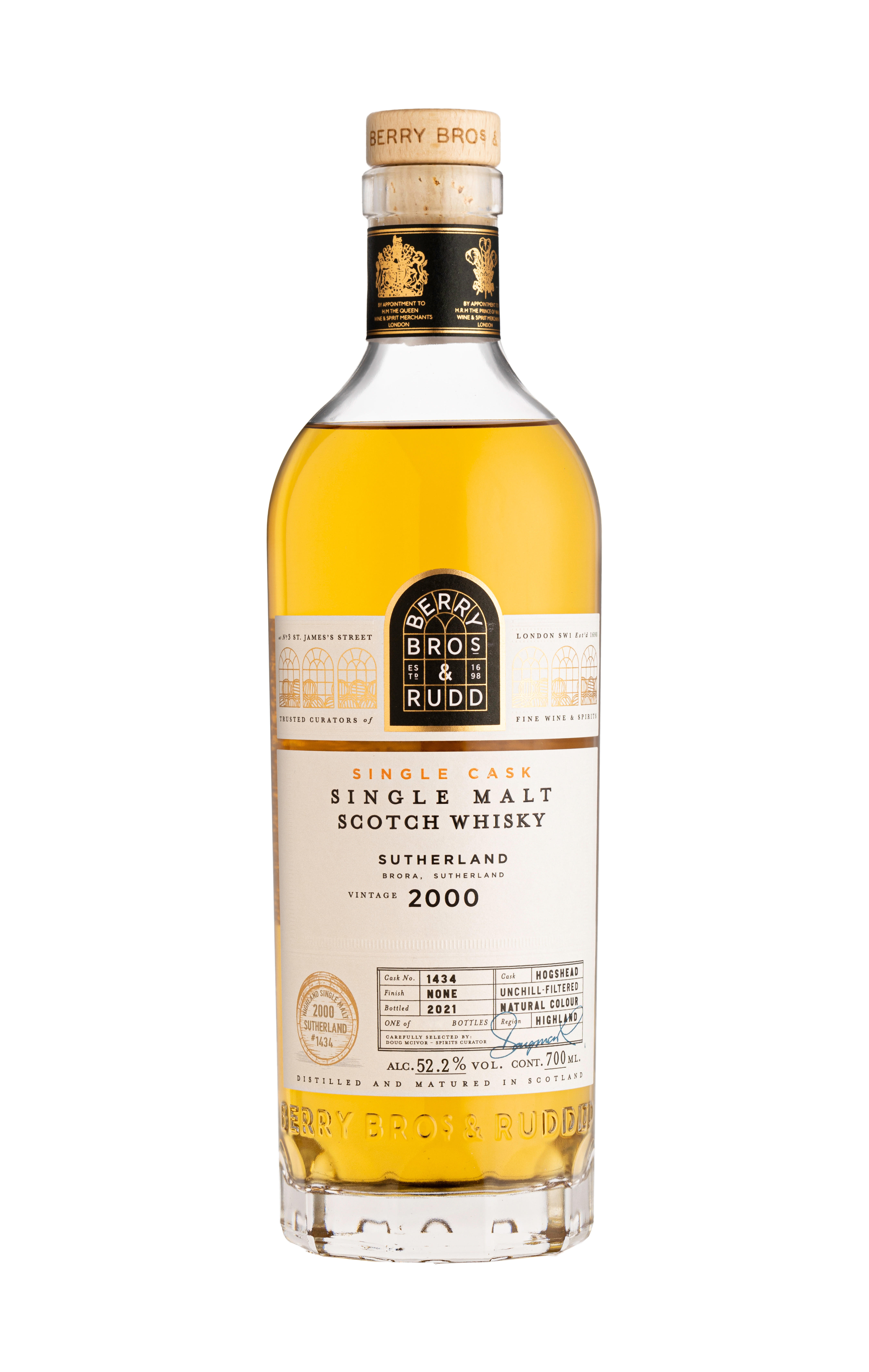 2000 Berry Bros. & Rudd Sutherland, Cask Ref. 1434, Highland, Single Malt Scotch Whisky (52.2%)