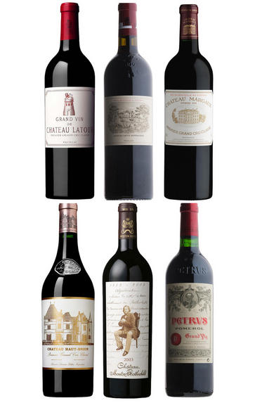2003 Bordeaux Premier Cru, Six-Bottle Assortment Case